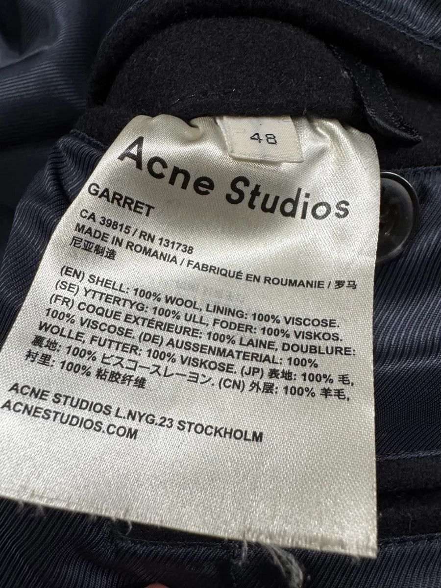 Acne Studios Acne Studios Black Wool Coat Size US S / EU 44-46 / 1 - 5 Thumbnail