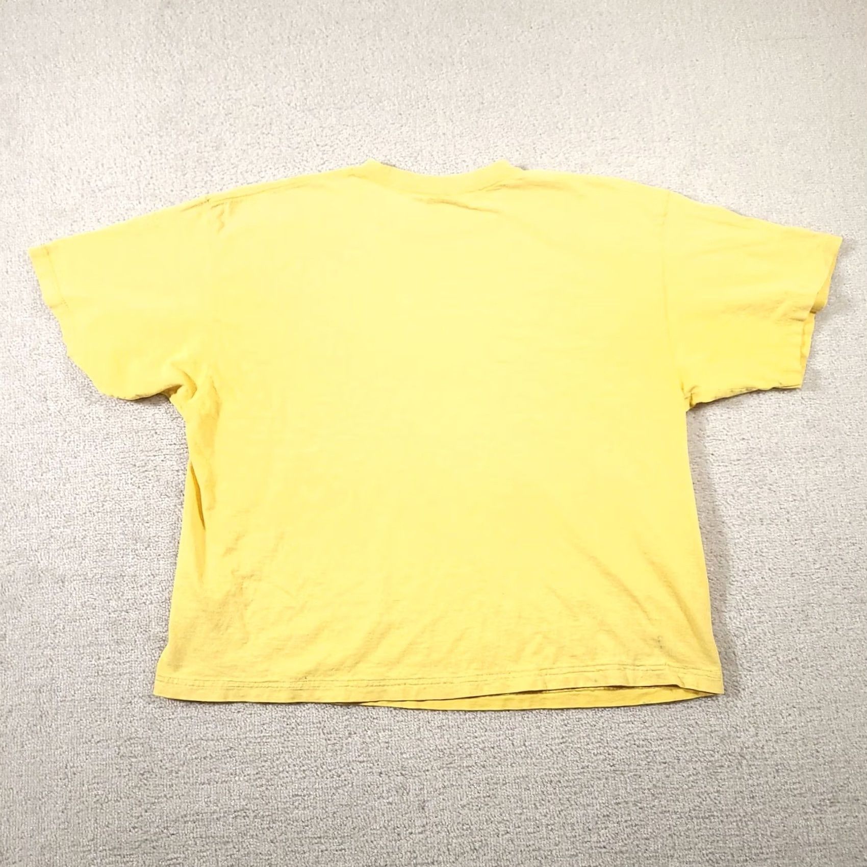 Nike VINTAGE Nike Shirt Mens XL Yellow Swoosh Short Sleeve Crewneck Faded Grunge Size US XL / EU 56 / 4 - 7 Thumbnail