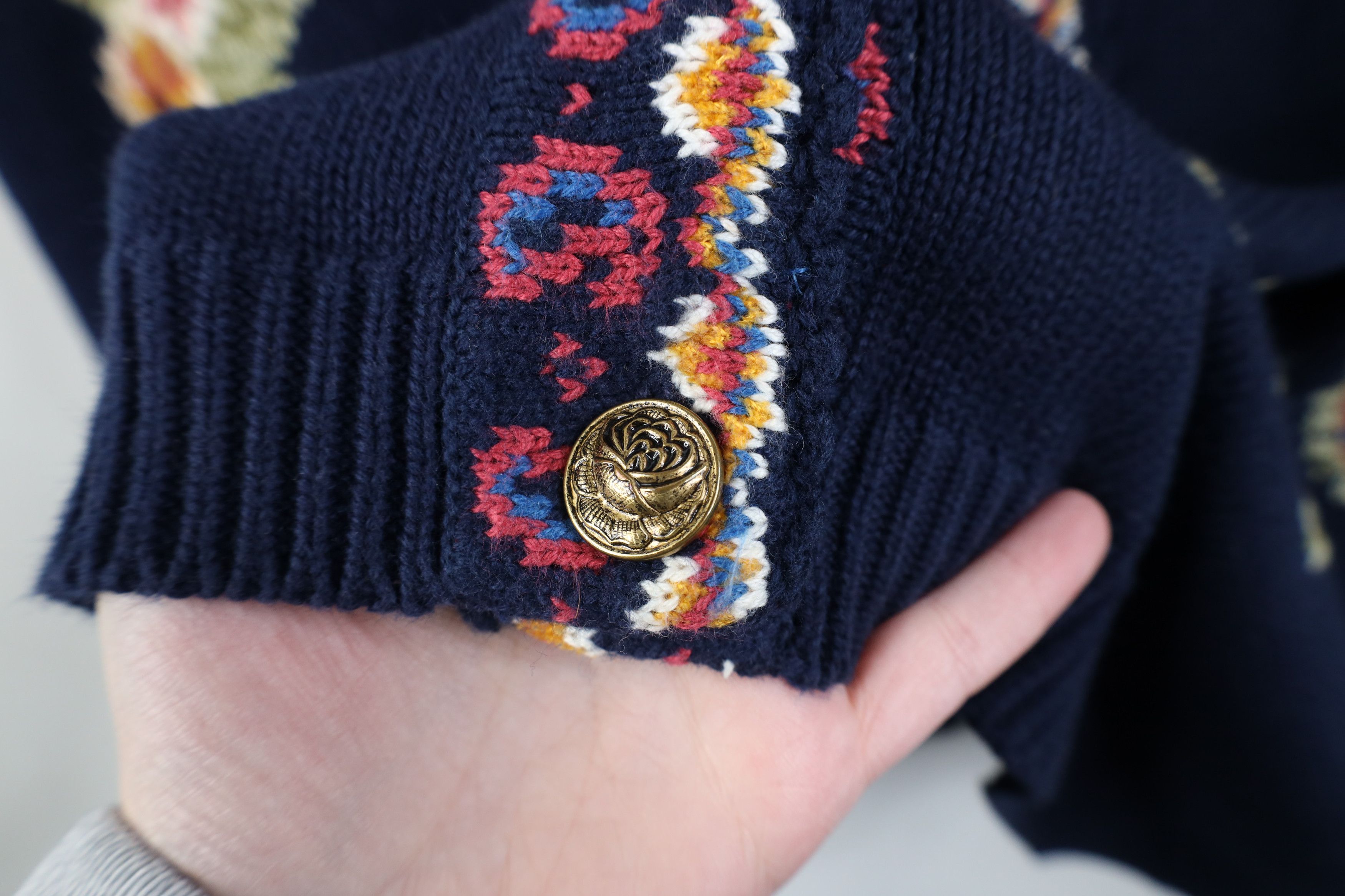 Vintage Vintage 90s Streetwear Flower Paisley Knit Sweater Vest Size XXL / US 16-18 / IT 52-54 - 4 Thumbnail