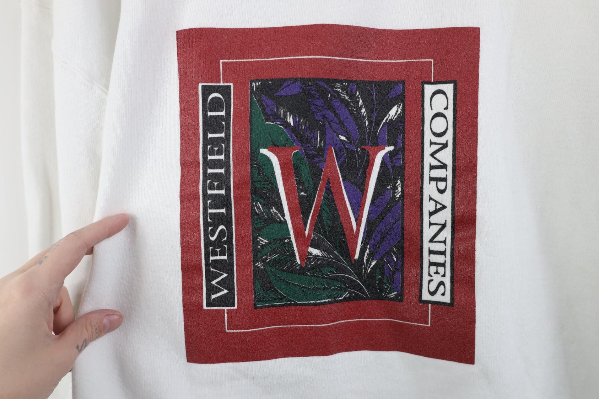 Russell Athletic Vintage 90s Russell Athletic Companies Sweatshirt White USA Size US XL / EU 56 / 4 - 4 Thumbnail