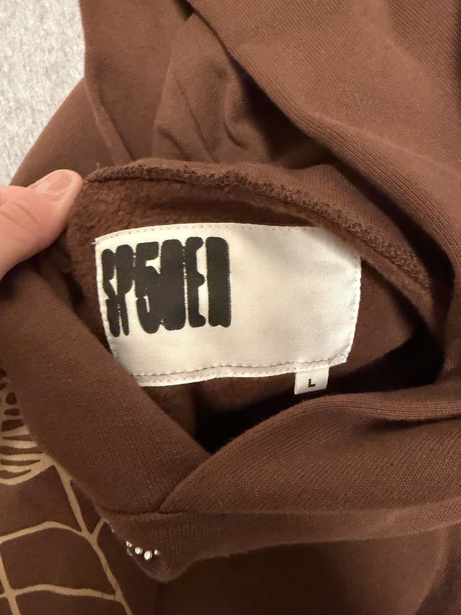 Sp5der Sp5der Hoodie Brown latest drop Size US L / EU 52-54 / 3 - 3 Thumbnail