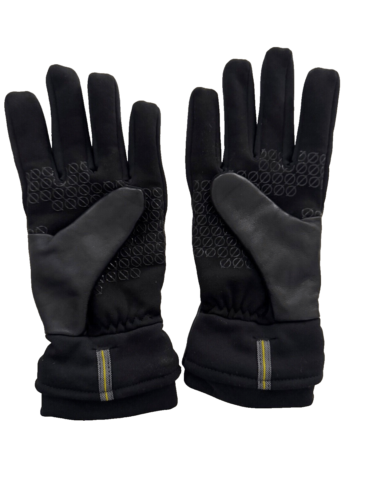 Leather Driving Men's Winter Black Gloves Lined Leather Zipper L/XL Size ONE SIZE - 2 Thumbnail