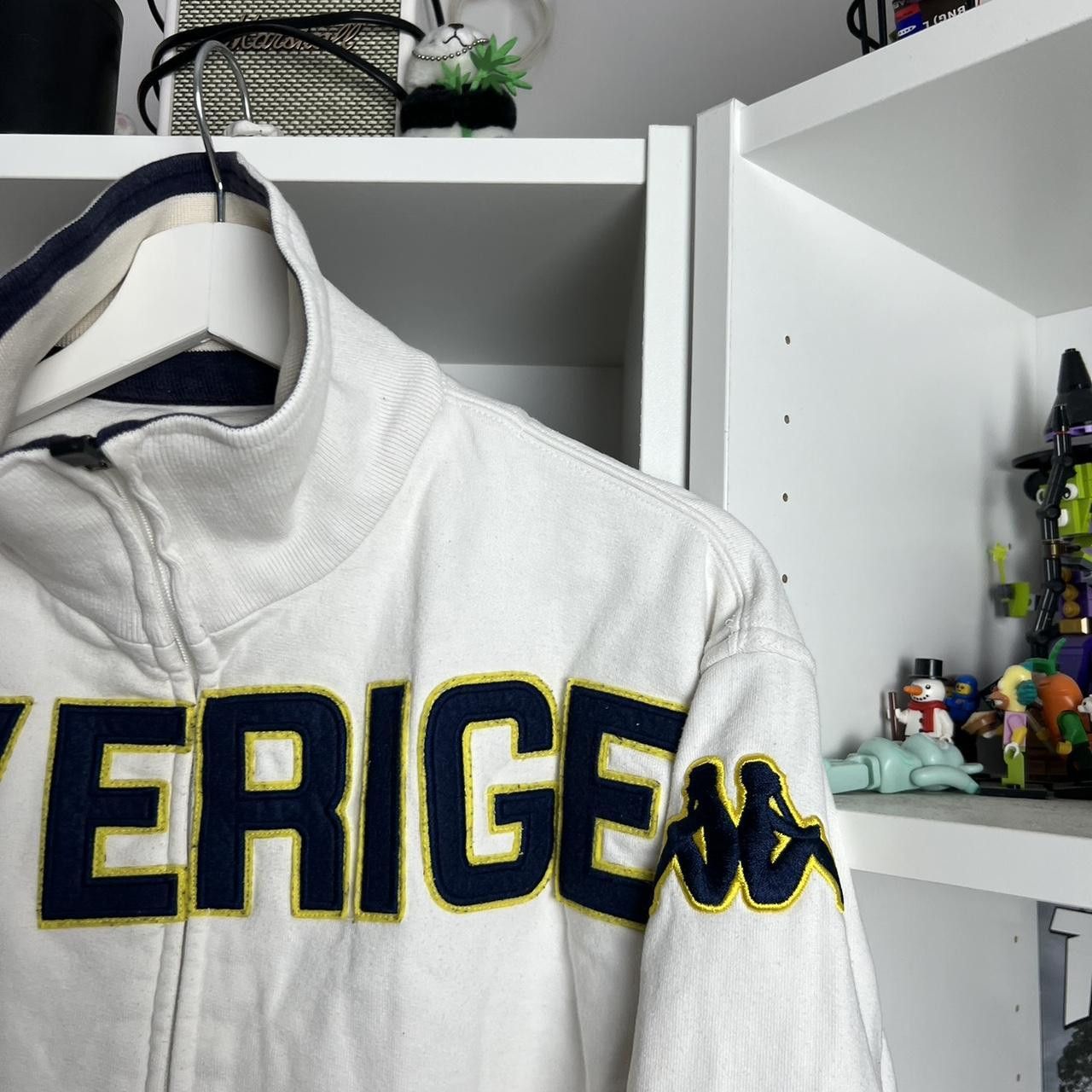 Kappa Vintage 90s kappa Sverige Sweden zip football block core style sweatshirt Size US L / EU 52-54 / 3 - 5 Thumbnail