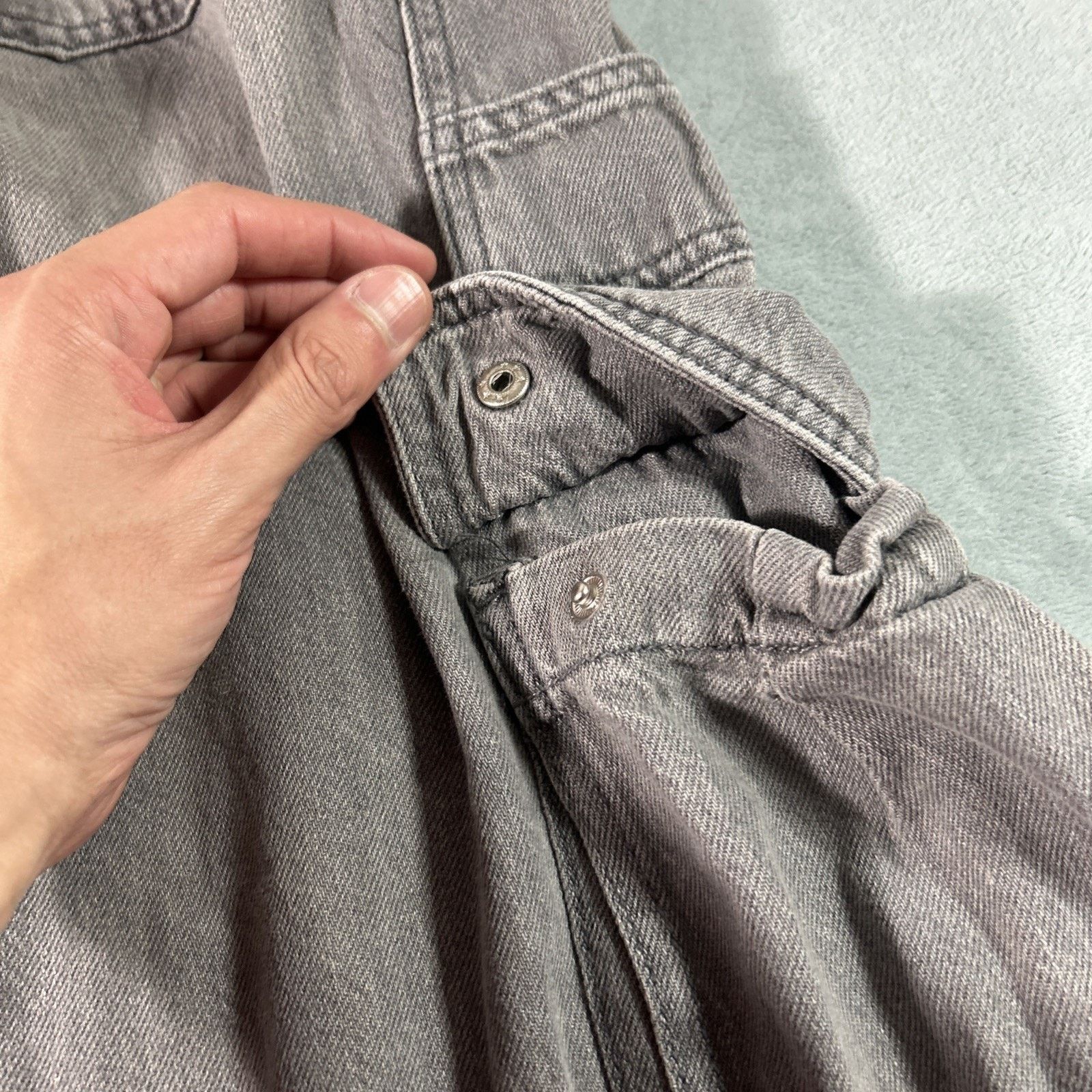 JNCO Beyond Baggy Cargo Jeans Womens 2 R 29x31 Wide Leg Hamilton Size 26" / US 2 / IT 38 - 8 Thumbnail