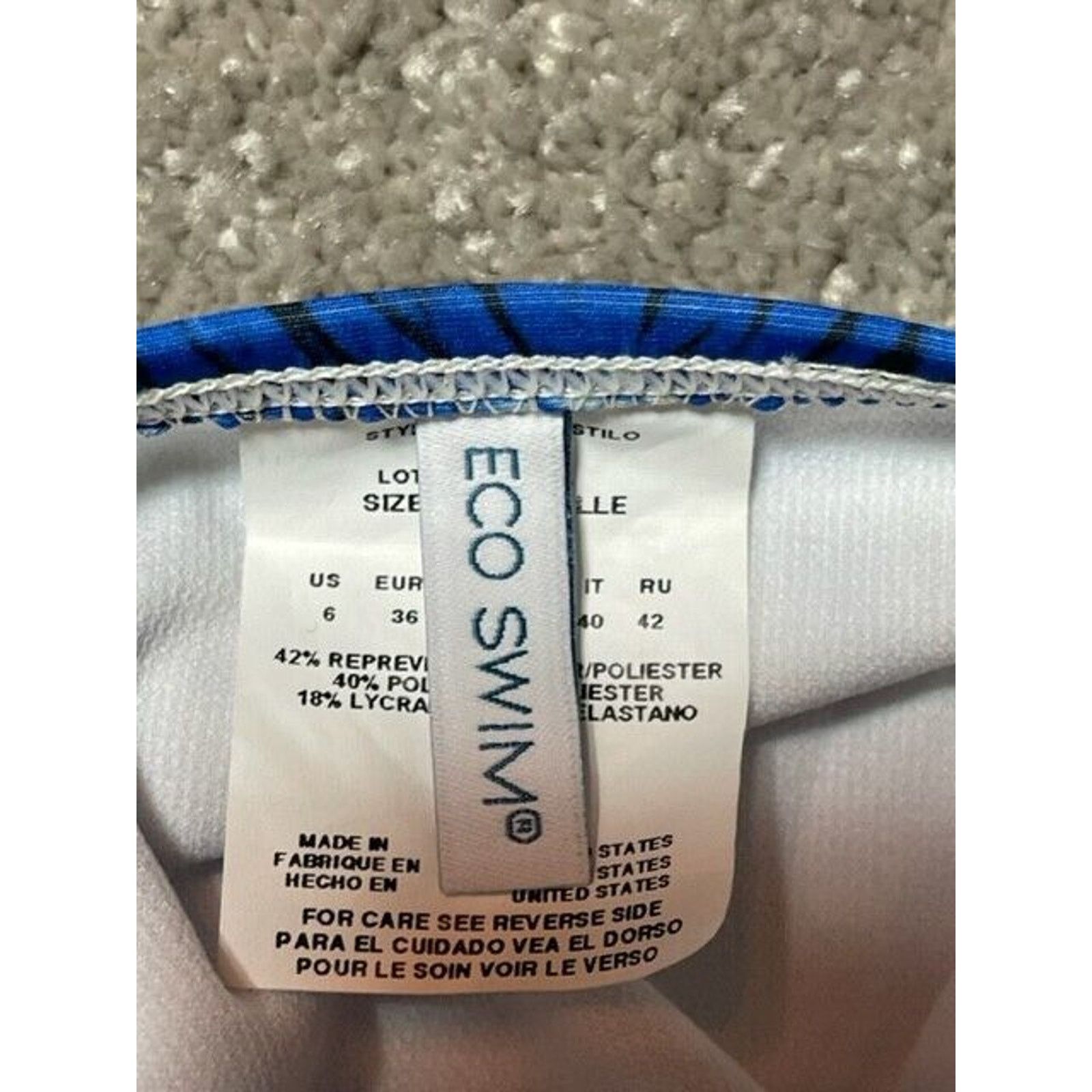Other Eco Swim by Aqua Green Bikini Swim Bottom Womens 6 Tie Dye Size M / US 6-8 / IT 42-44 - 6 Thumbnail