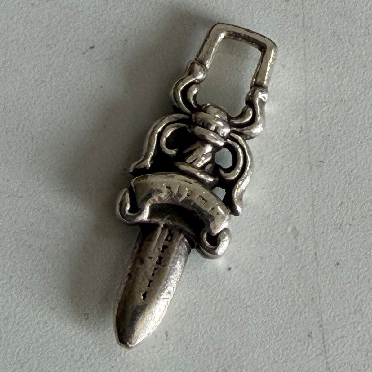 Chrome Hearts Chrome Hearts #10 Large Dagger Zipper Pendant Silver