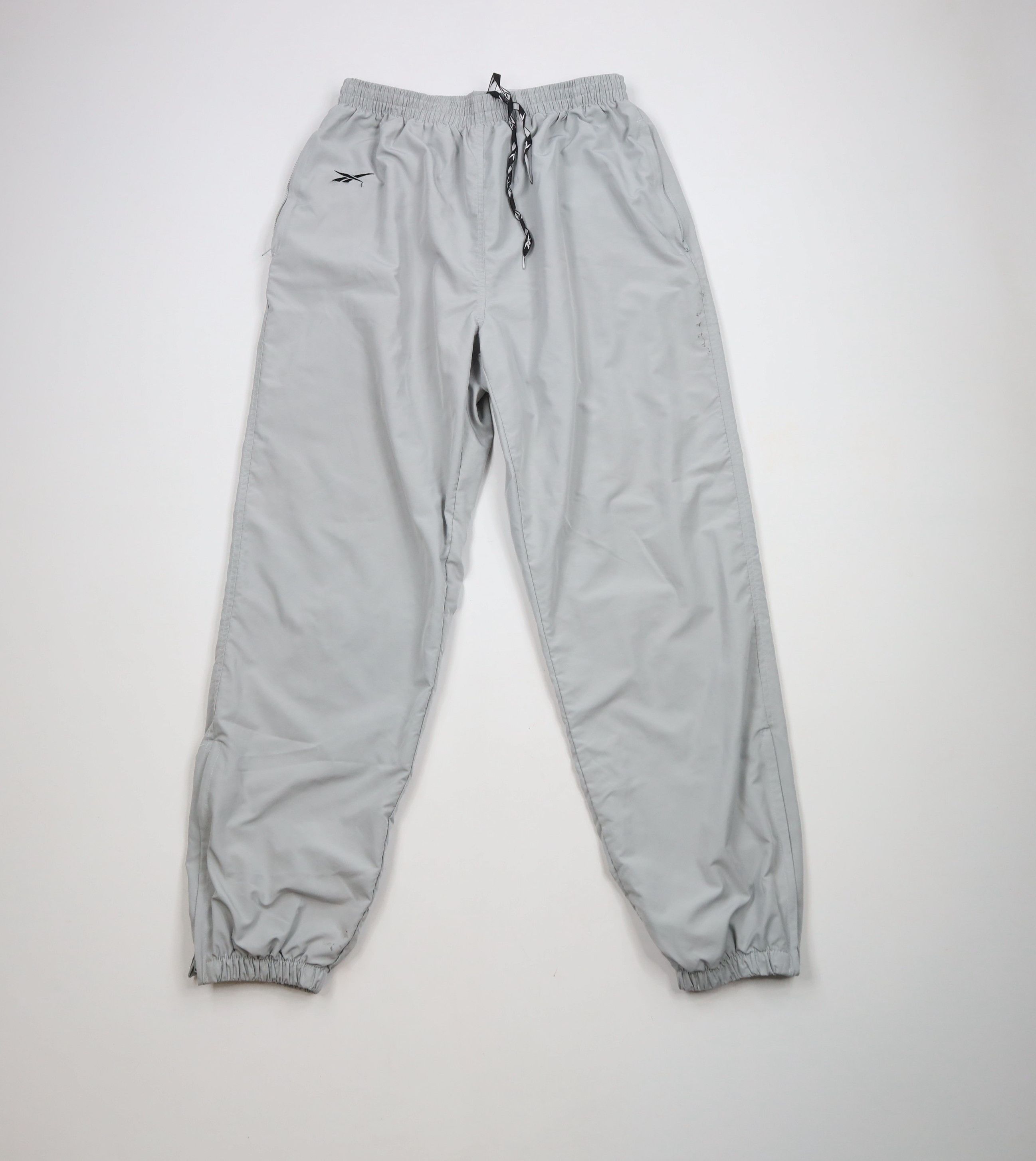 Reebok × Vintage Vintage 90s Reebok Logo Lined Windbreaker Joggers Pants Gray Size US 36 / EU 52 - 1 Thumbnail