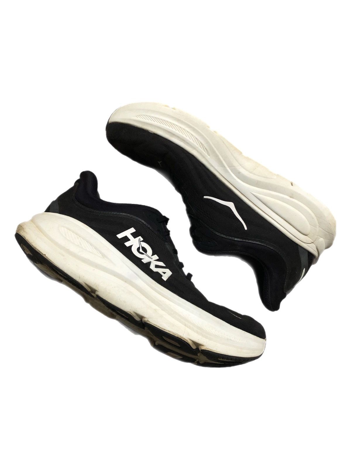Hoka Hoka Bondi 9 Shoes Mens Size 15 2E Wide Black White Running Size US 15 / EU 48 - 1 Thumbnail