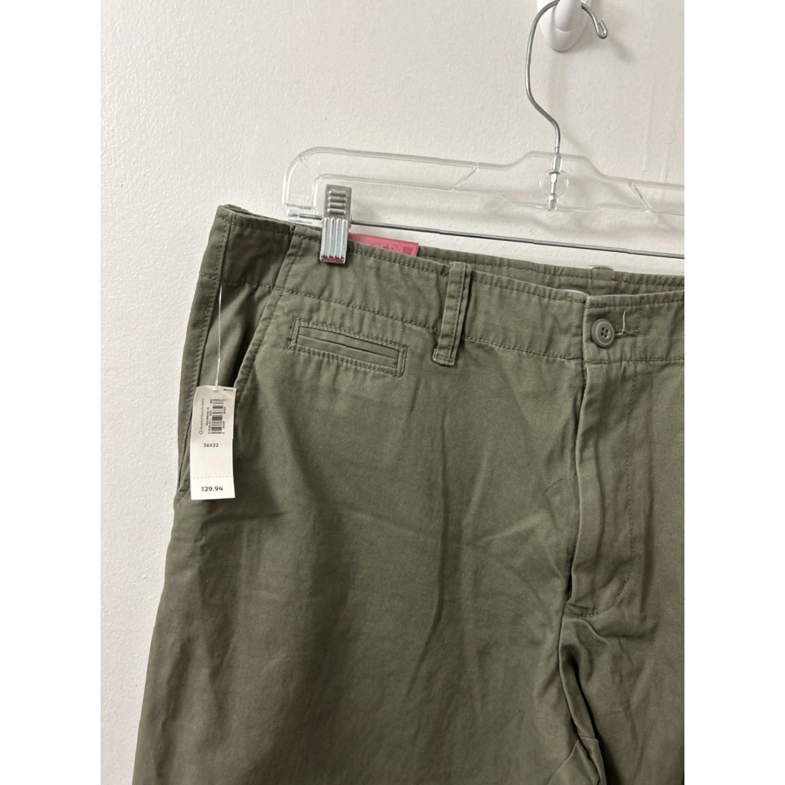 Old Navy Old Navy Pants Mens 36x32 Olive Green Chino Straight Leg Casual Workwear Pants Size US 36 / EU 52 - 4 Thumbnail