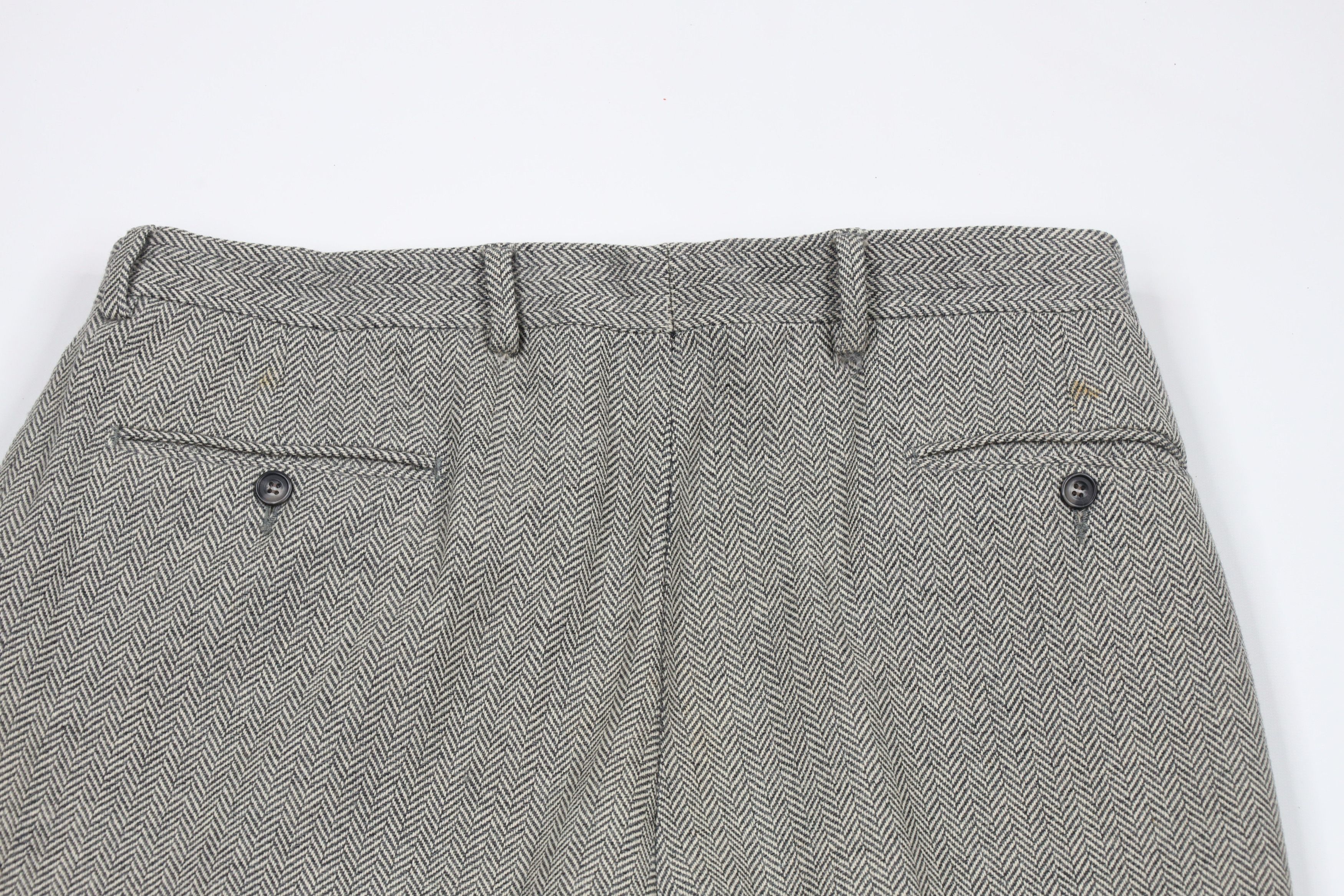 Vintage Vintage 90s Streetwear Wool Cashmere Tweed Herringbone Pants Size US 36 / EU 52 - 11 Thumbnail