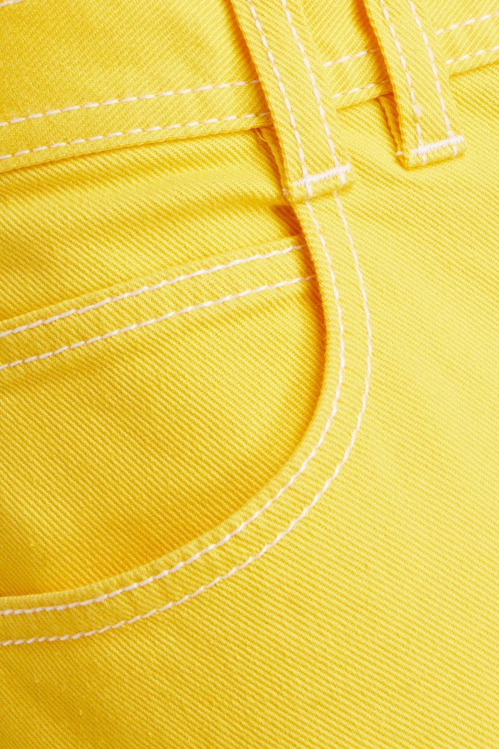 Balmain o1y0625 Denim Pant in Yellow Size 27" / US 4 / IT 40 - 4 Thumbnail