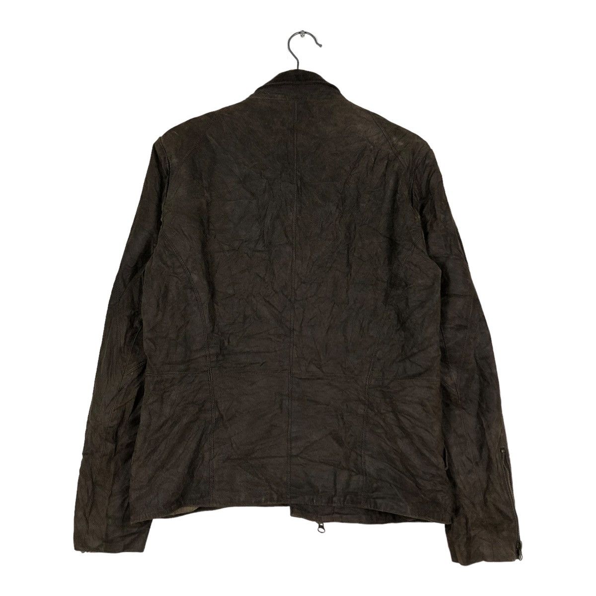 Japanese Brand 🔥VINTAGE CROPPED GENUINE LEATHER JACKET GGD ISSEY MIYAKE Size US M / EU 48-50 / 2 - 8 Thumbnail