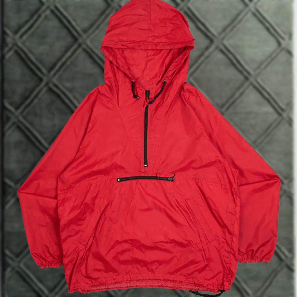 Gap GAP Men's Vintage 1990s Pullover Hooded Windbreaker Jacket Medium Red Size US M / EU 48-50 / 2 - 1 Thumbnail