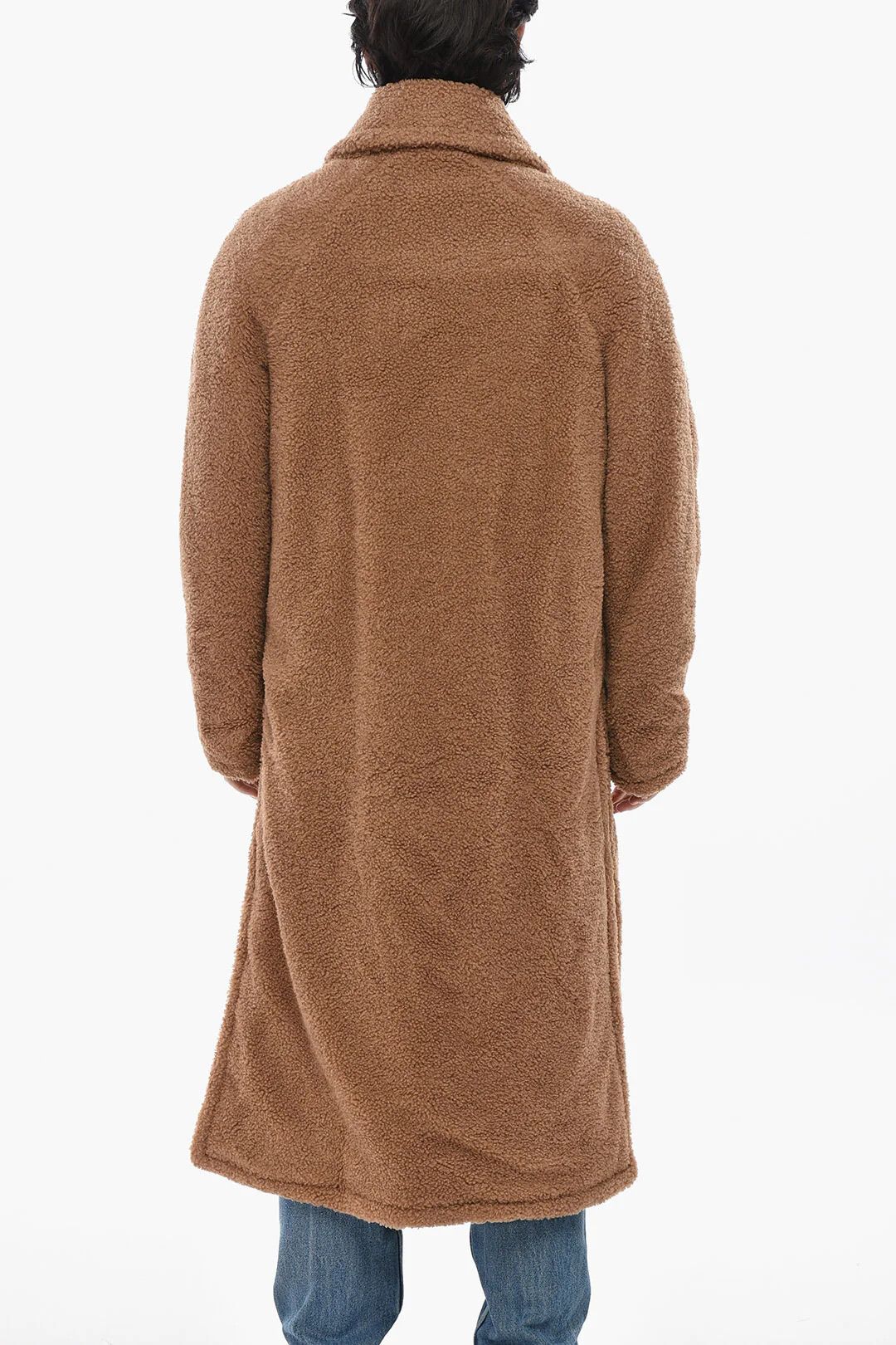 Givenchy og1mm0326 Double-Breasted Teddy Coat in Beige Size US S / EU 44-46 / 1 - 2 Thumbnail