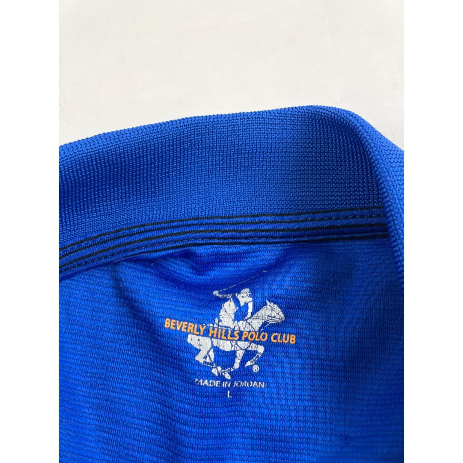 Beverly Hills Polo Club Beverly Hills Polo Club Shirt Men's L Black Blue Striped Short Sleeve Polo Shirt Size US L / EU 52-54 / 3 - 7 Thumbnail