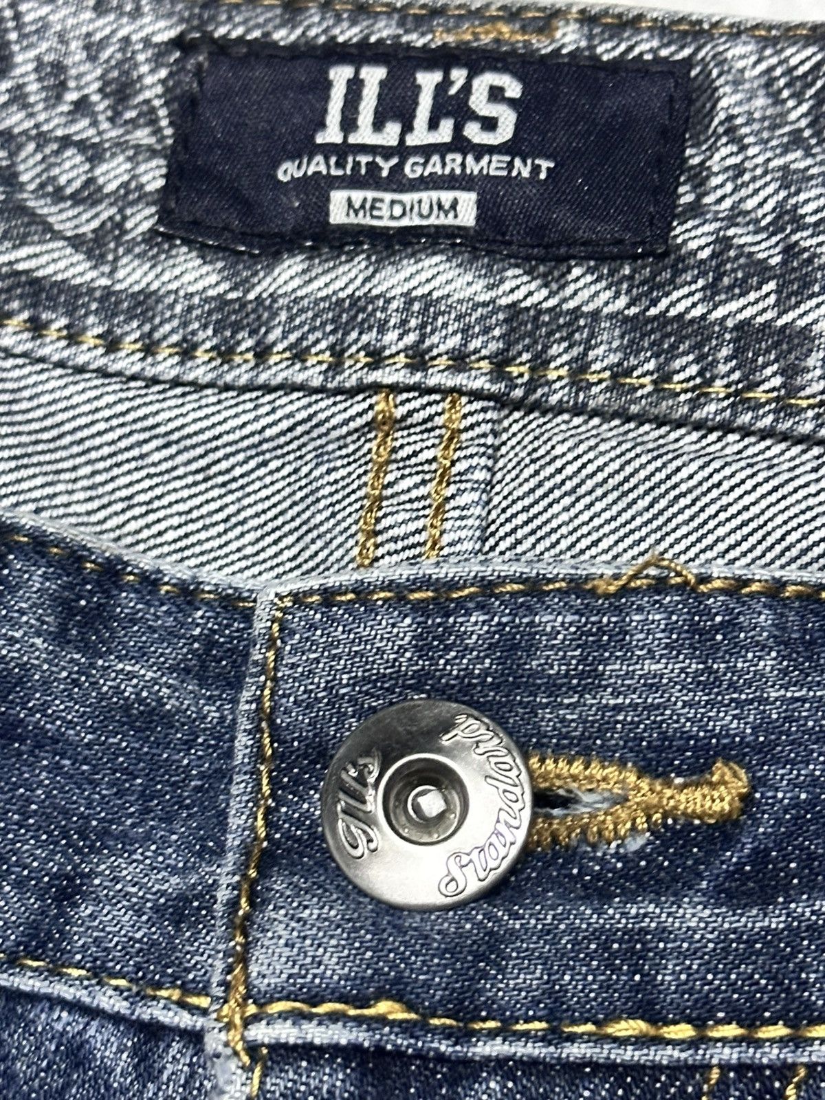 Other ill's Vintage Jeans Embroidered Baggy Loose Style Faded Wash Size US 31 - 11 Thumbnail