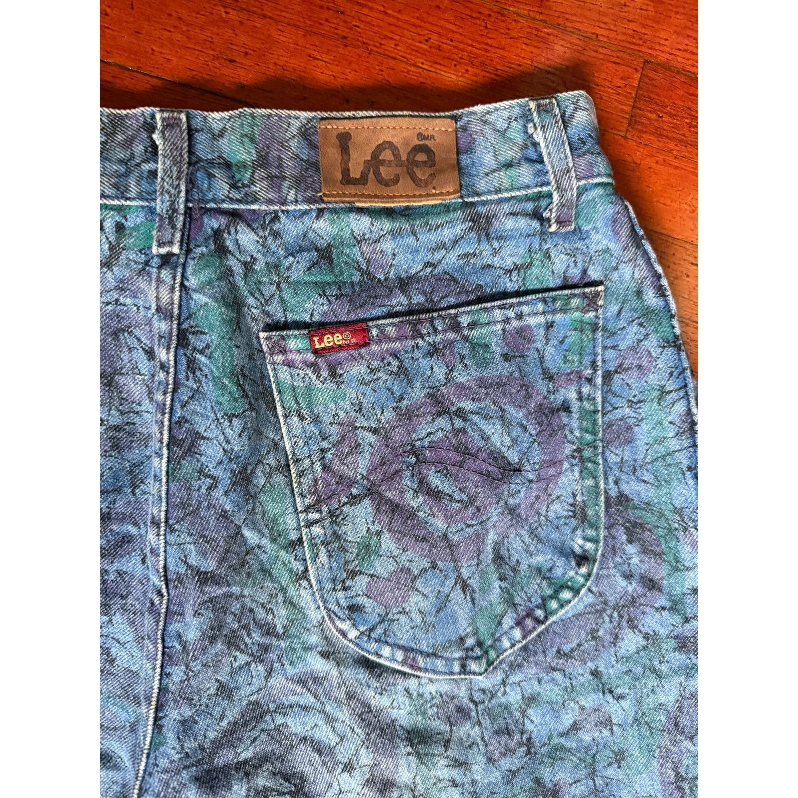 Lee 80's Lee Purple Blue High Waist Mom Denim Jeans 30X33 13M Size 30" / US 8 / IT 44 - 5 Thumbnail
