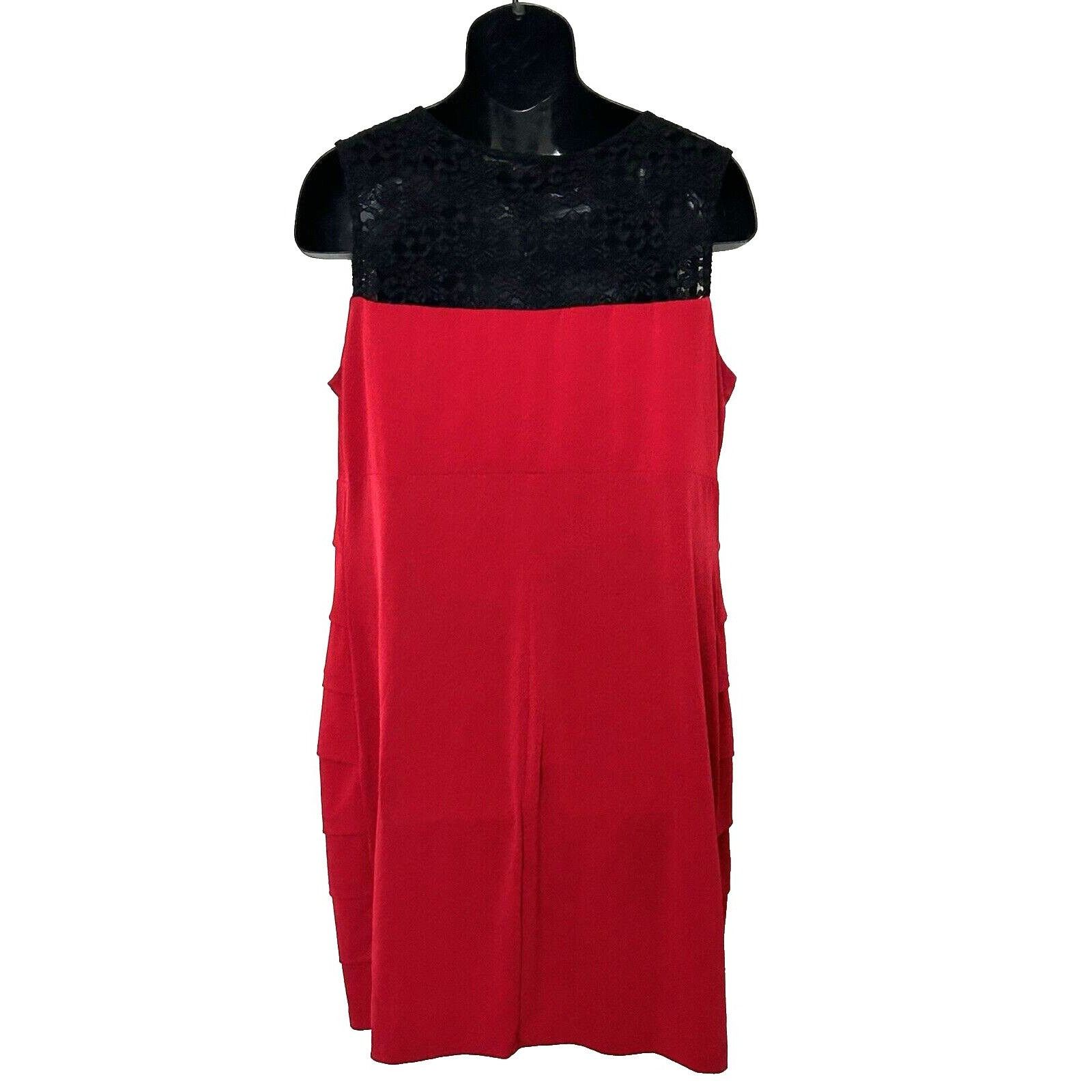 Other ENFOCUS Women Black & Red Bodycon Dress Size 20W Size 3XL / US 20-22 - 8 Thumbnail