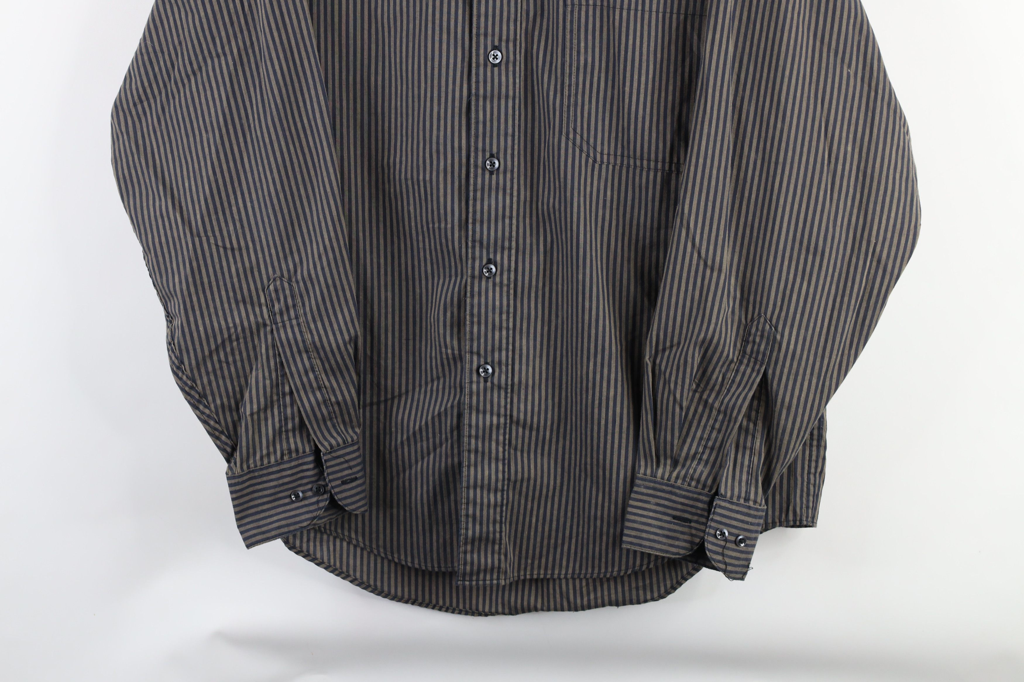 Vintage Vintage 90s Streetwear Striped Collared Button Down Shirt Size US M / EU 48-50 / 2 - 3 Thumbnail