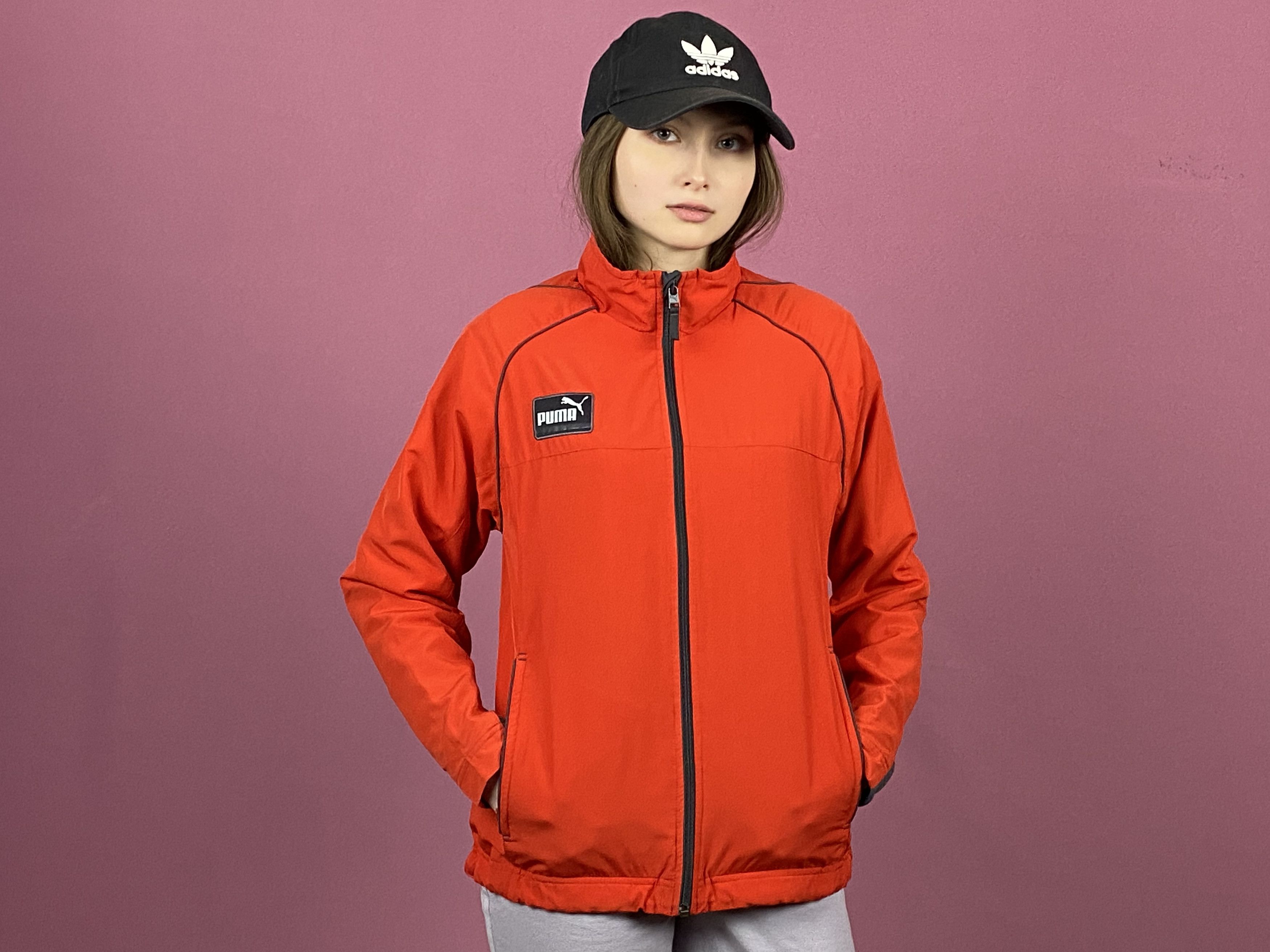 Puma × Vintage 90s Puma Vintage Women's Windbreaker Jacket - Size M Size M / US 6-8 / IT 42-44 - 4 Thumbnail