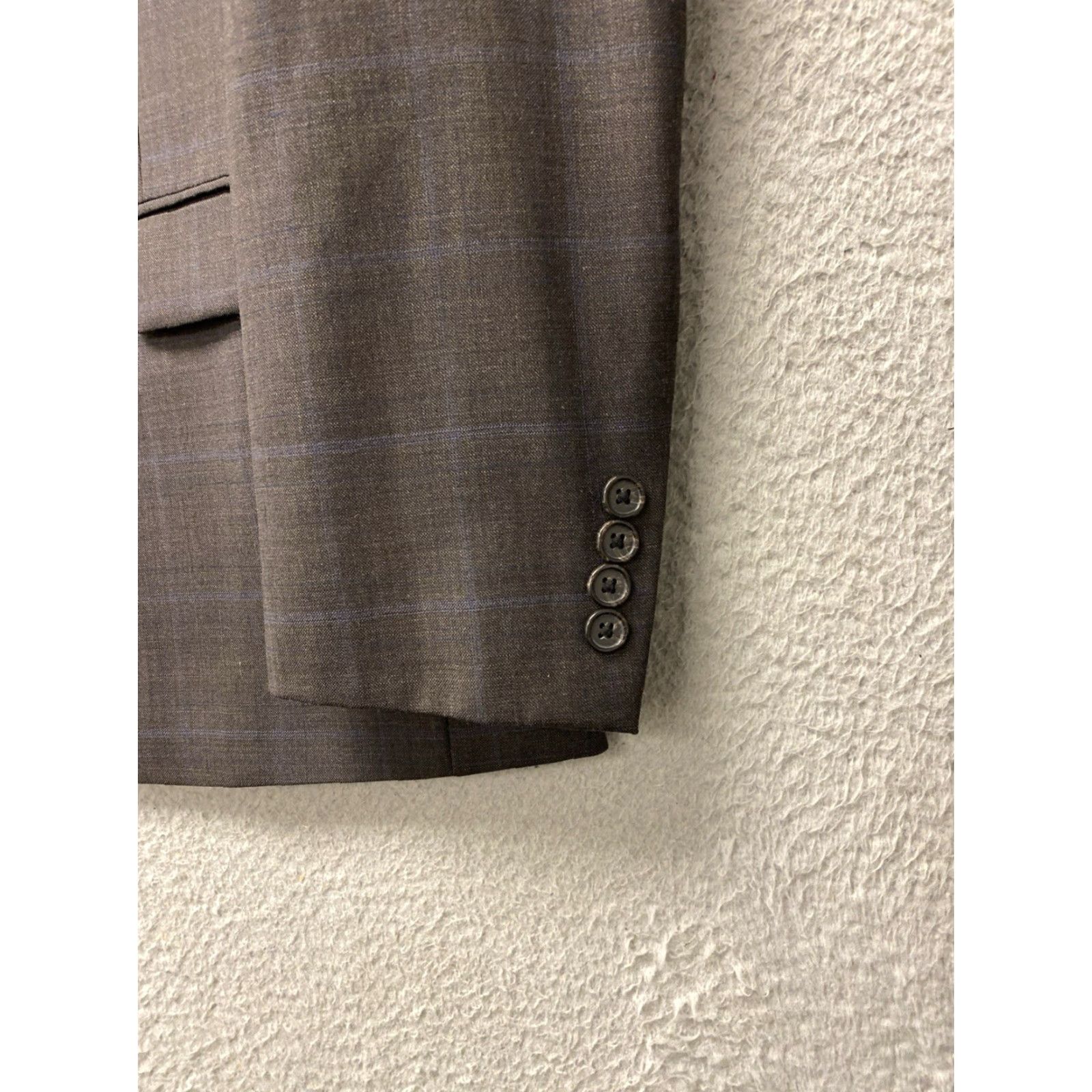 Ralph Lauren Ralph Lauren Blazer Jacket Men 40S Brown Light Plaid Wool Blend Corduroy 0115 Sports Preppy Classic Golf Blazer Mens Size 40R - 3 Thumbnail