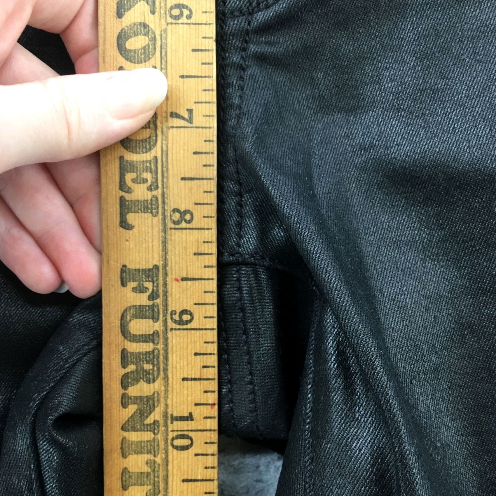 Banana Republic Banana Republic Skinny Jeans Womens 29x28.5 Black Cotton Blend 5-Pocket Design Zip Accents Button Size 42" / US 20 - 7 Thumbnail