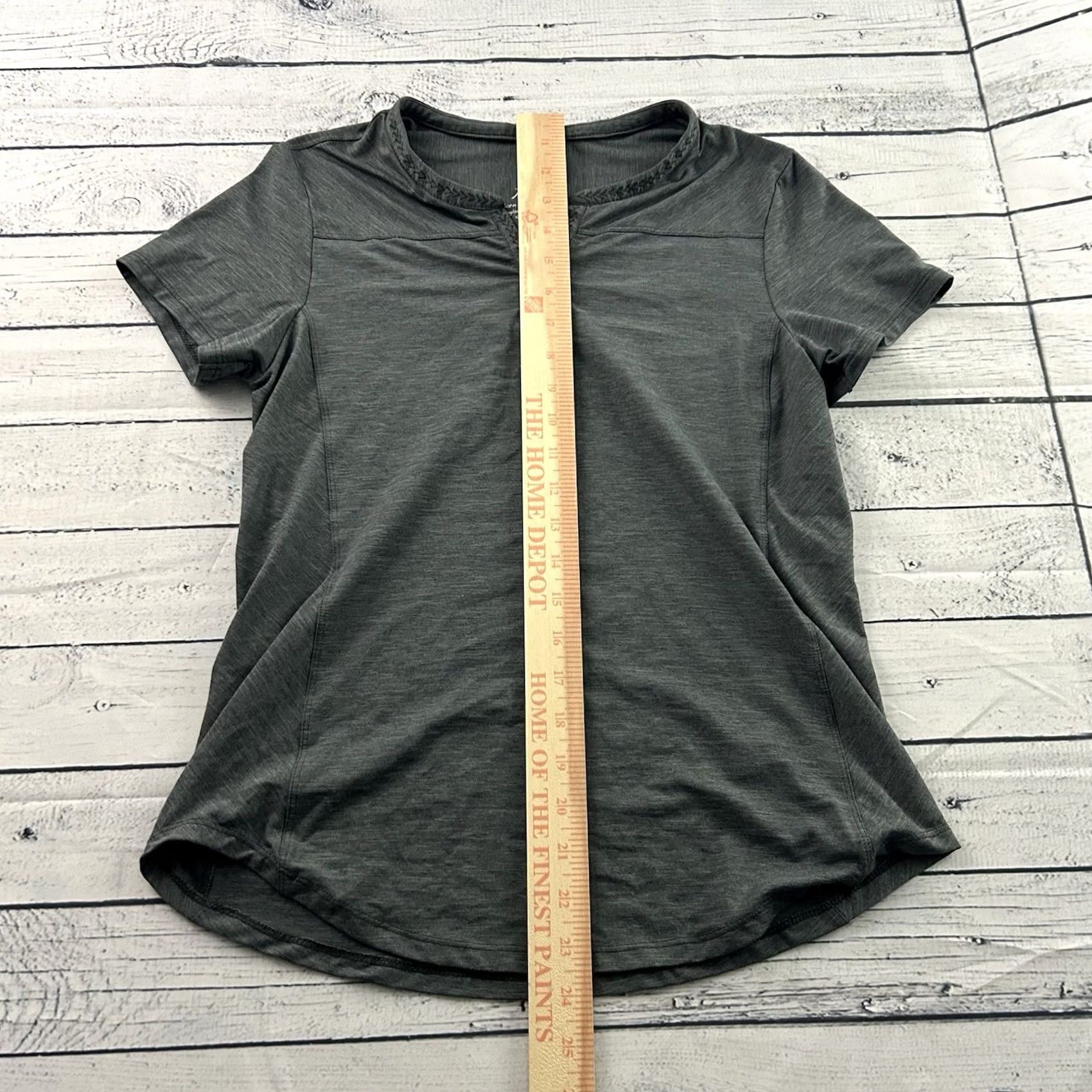 Vintage Kuhl Top Womens XS Gray Allegro Short Sleeve Polyester Spandex Women Dark Size XS / US 0-2 / IT 36-38 - 3 Thumbnail