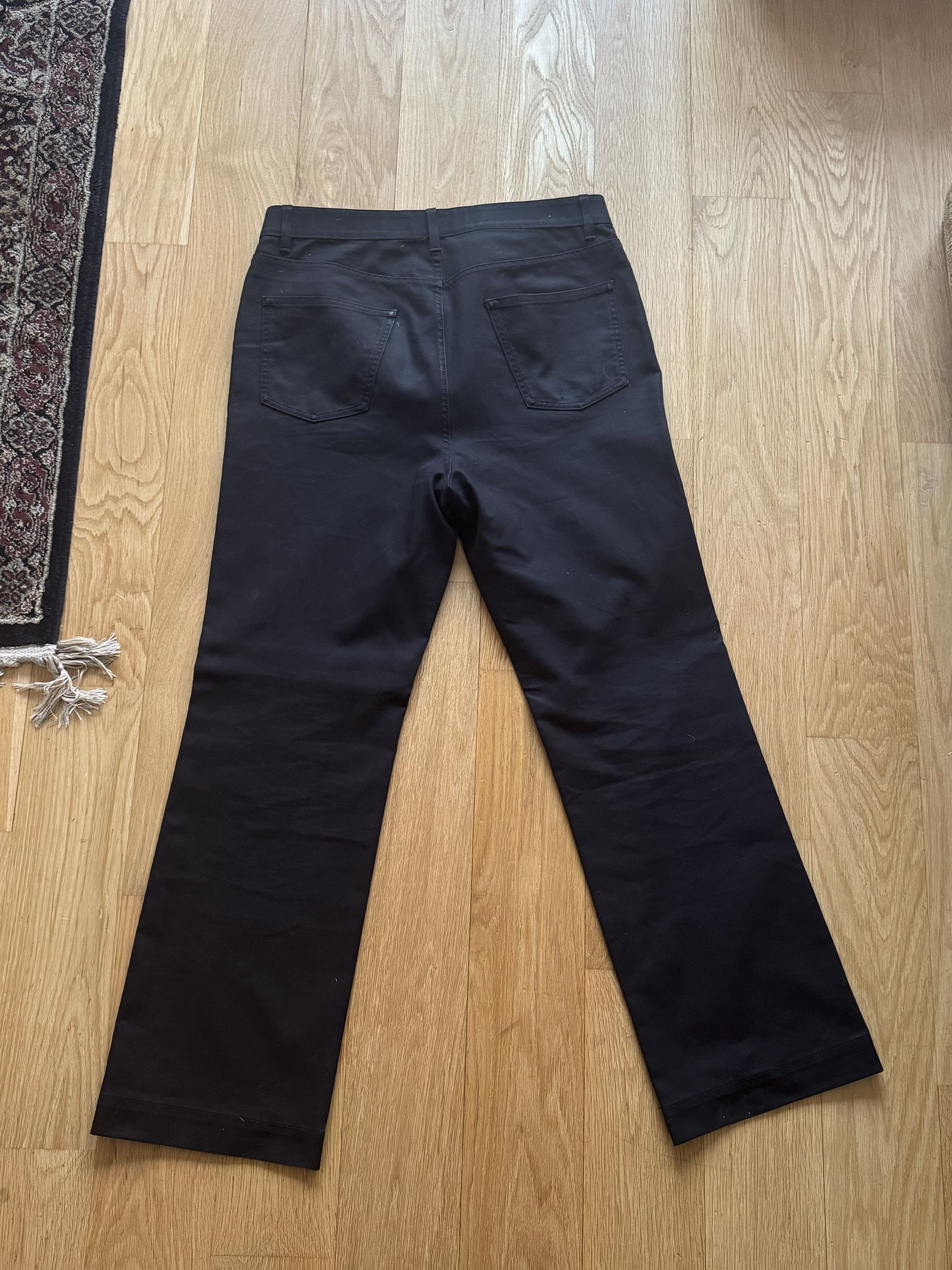 Valentino Valentino Black Five-Pocket Cotton Gabardine Pants Size US 34 / EU 50 - 4 Thumbnail