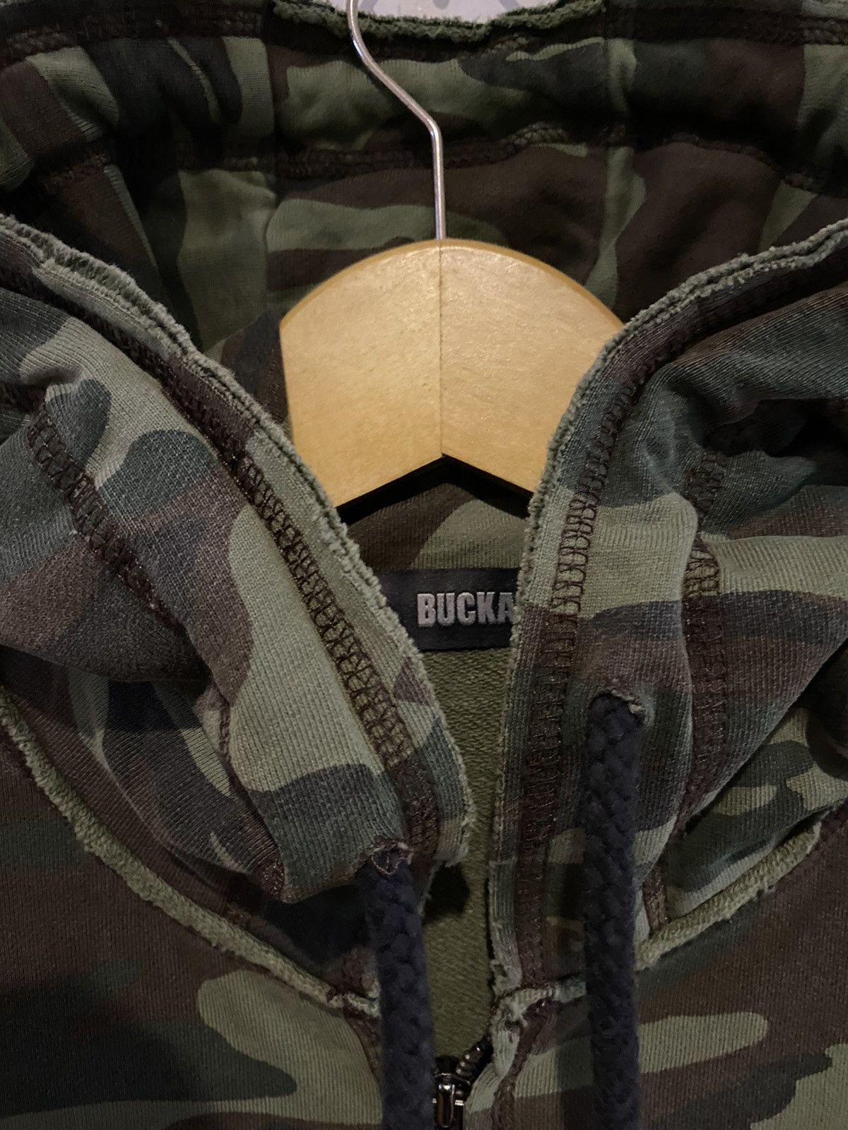 If Six Was Nine Japanese Buckaroo Camo Skull Distressed Zip Hoodie Size US M / EU 48-50 / 2 - 9 Thumbnail