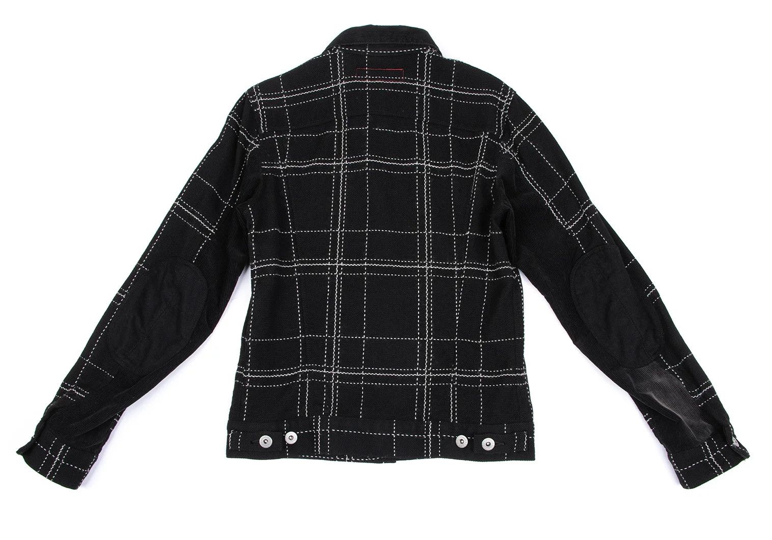 Junya Watanabe Corduroy Stitch Wool Trucker Jacket in Black, Size XS Size US XS / EU 42 / 0 - 14 Thumbnail