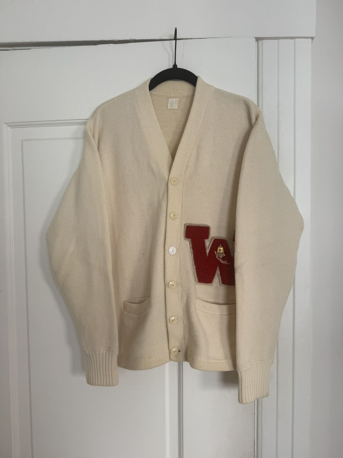 Vintage Vintage varsity-style knit cardigan Size US S / EU 44-46 / 1 - 2 Thumbnail