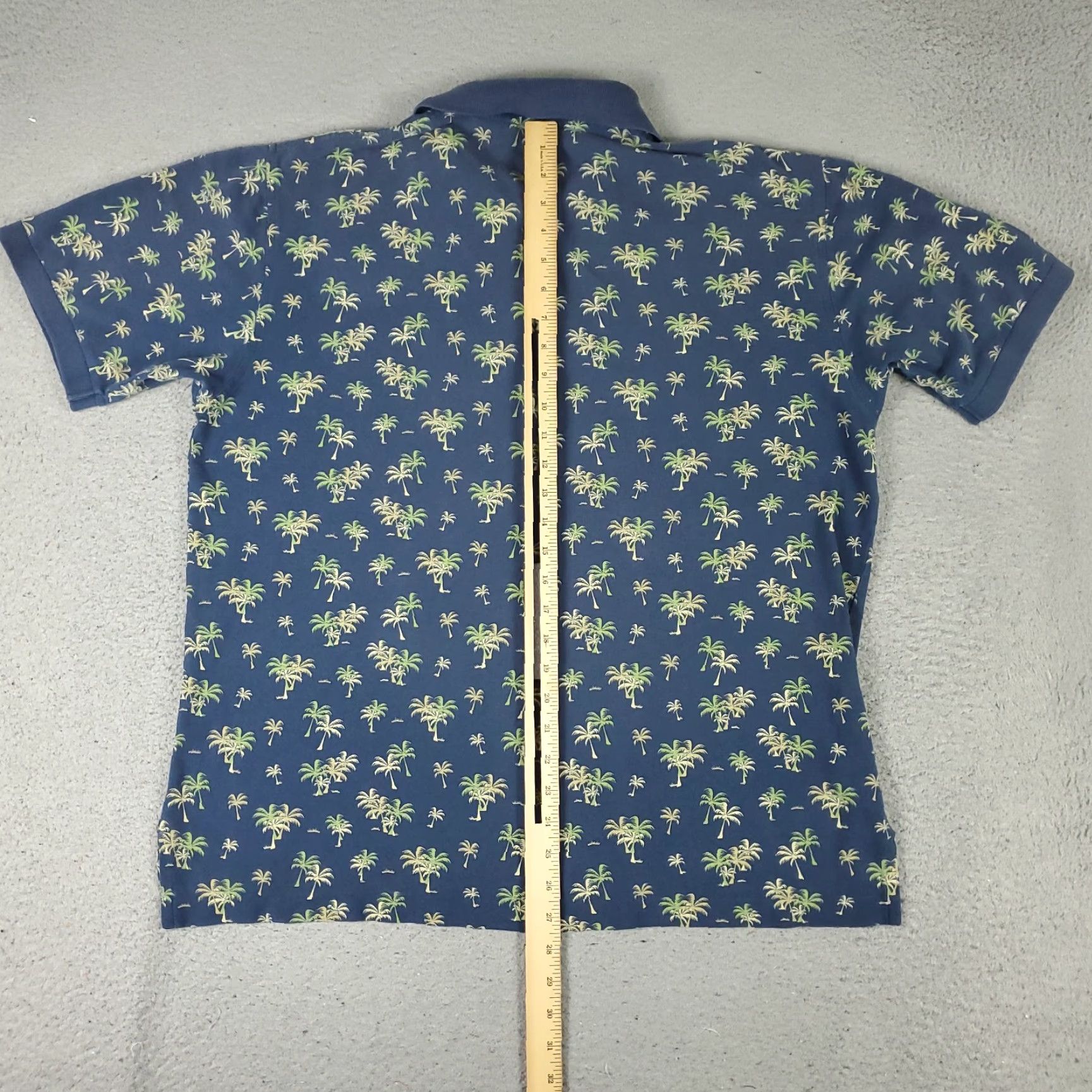 Brooks Brothers VINTAGE Brooks Brothers Polo Shirt Mens Large Blue Palm Tree Print Short Sleeve Adult Large Blue Palm Tree Print Polo Brooks Brothers Mens Shirt Size US L / EU 52-54 / 3 - 4 Thumbnail