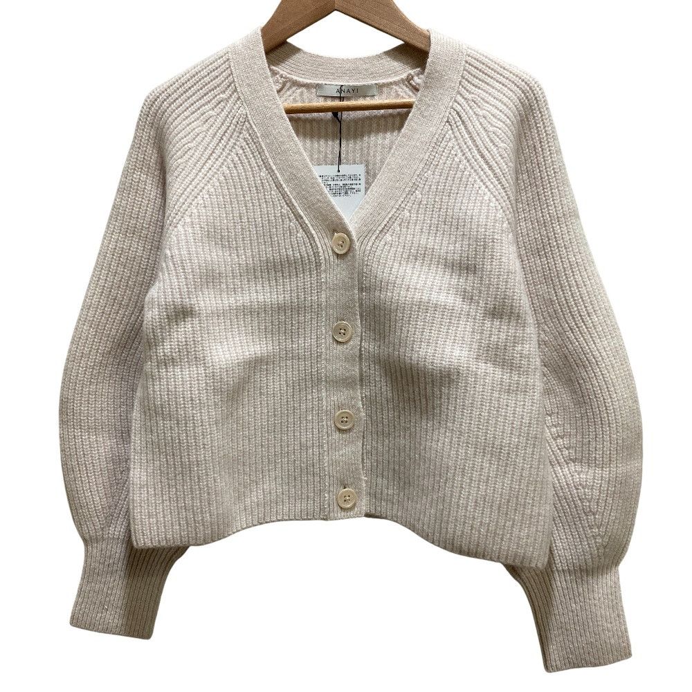 Other Other ANAYI Wool Cashmere V Neck Cardigan Textile Tops DUTY FREE for USA Size ONE SIZE - 1 Thumbnail