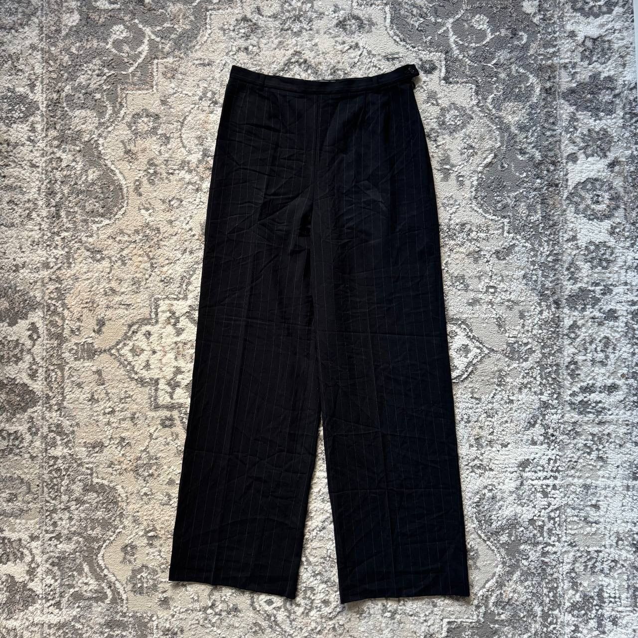Max Mara Vintage Max Mara Wide Wool Retro High Waisted Pants US8 Size 30" / US 8 / IT 44 - 1 Thumbnail