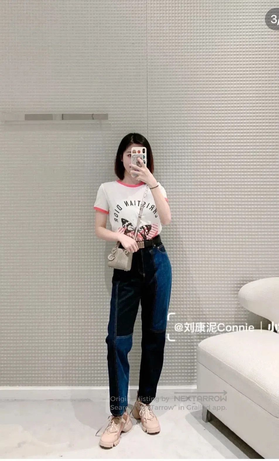 Dior Dior Patchwork Wide-Leg Jeans. Size 35" - 1 Thumbnail
