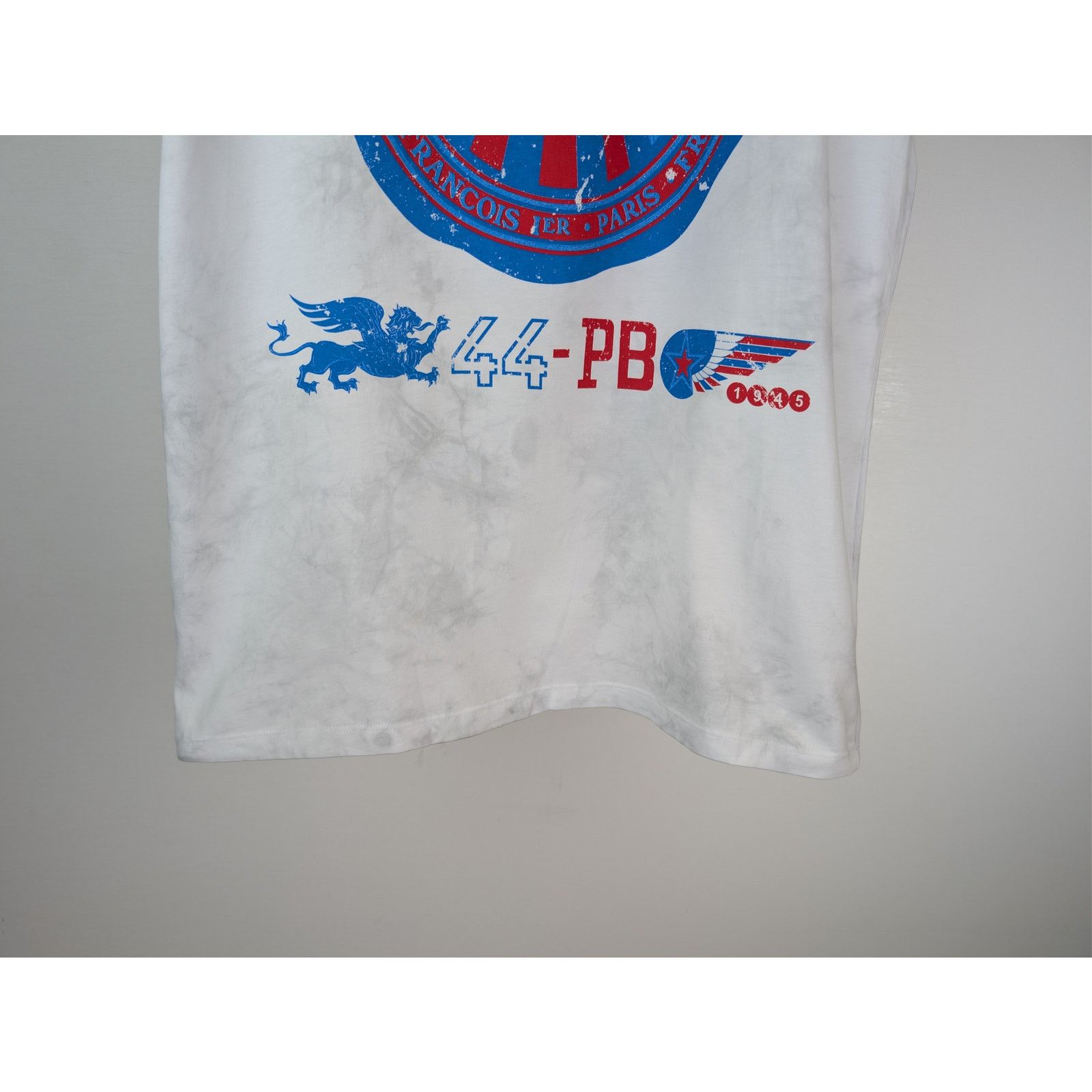 Balmain o1rshd1 Logo Airplane Short Sleeve T-Shirt White/Multicolor Size US M / EU 48-50 / 2 - 4 Thumbnail
