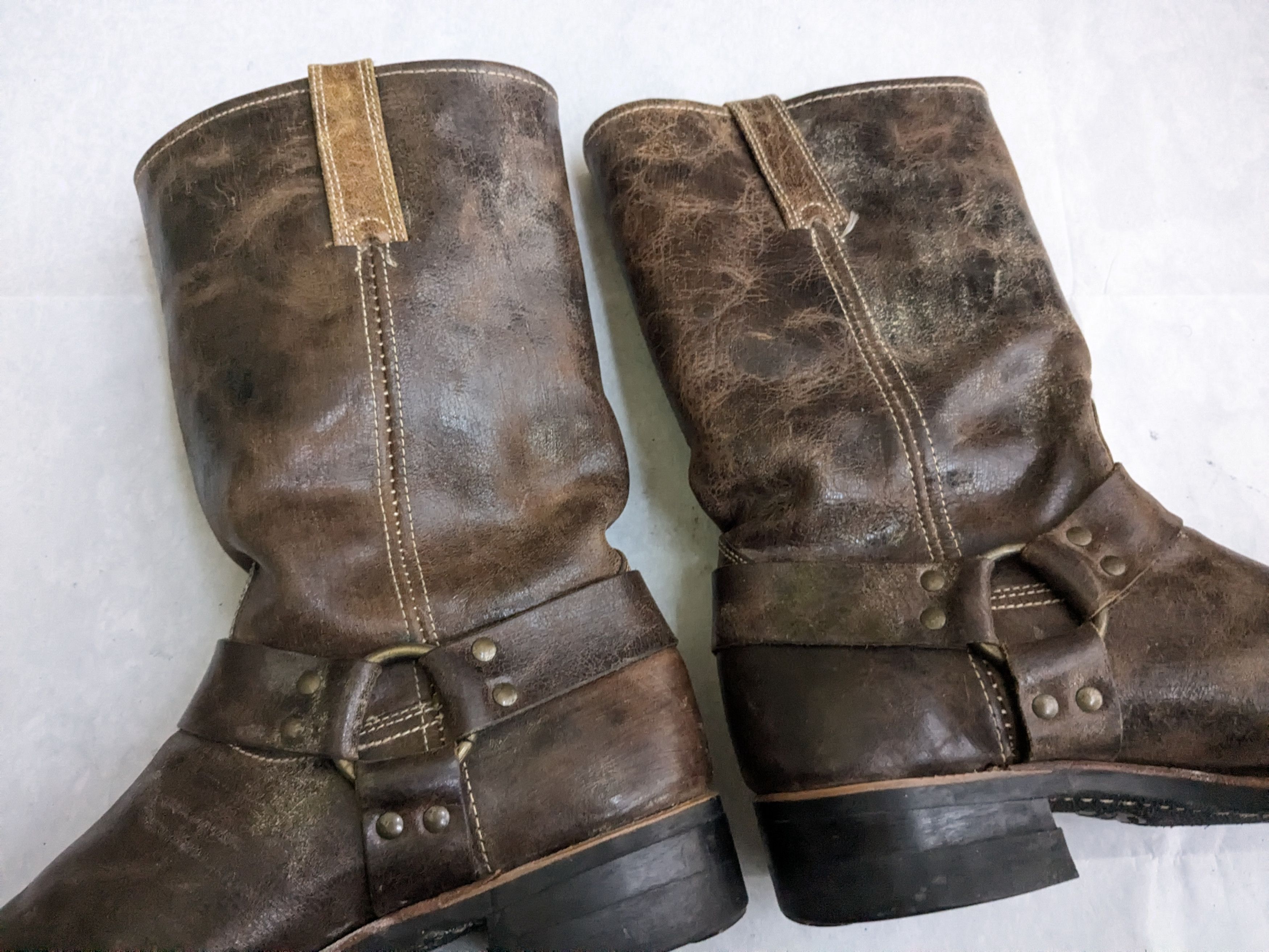 Frye Frye Harness Boots Brown 12 M Leather Size US 12 / EU 45 - 14 Thumbnail