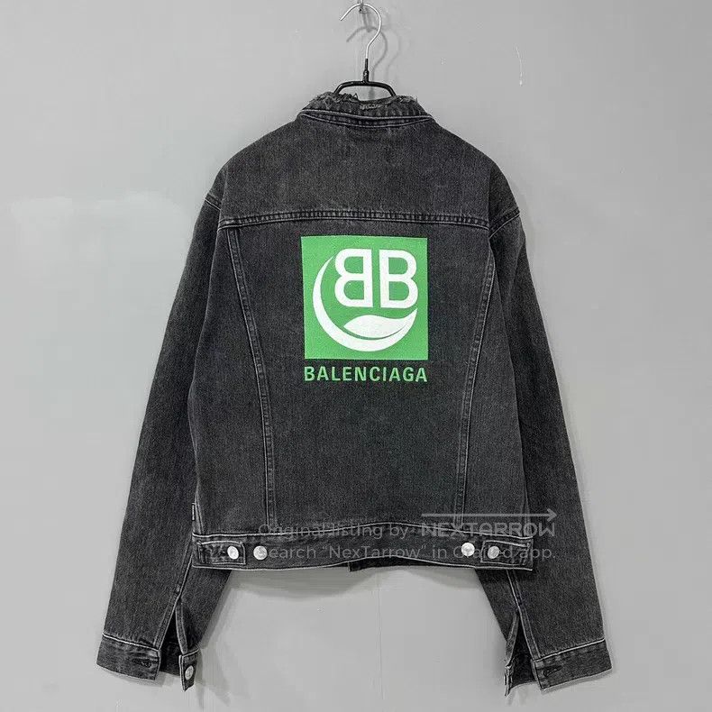Balenciaga Balenciaga Double B Eco Logo Denim Jacket Size US M / EU 48-50 / 2 - 3 Thumbnail