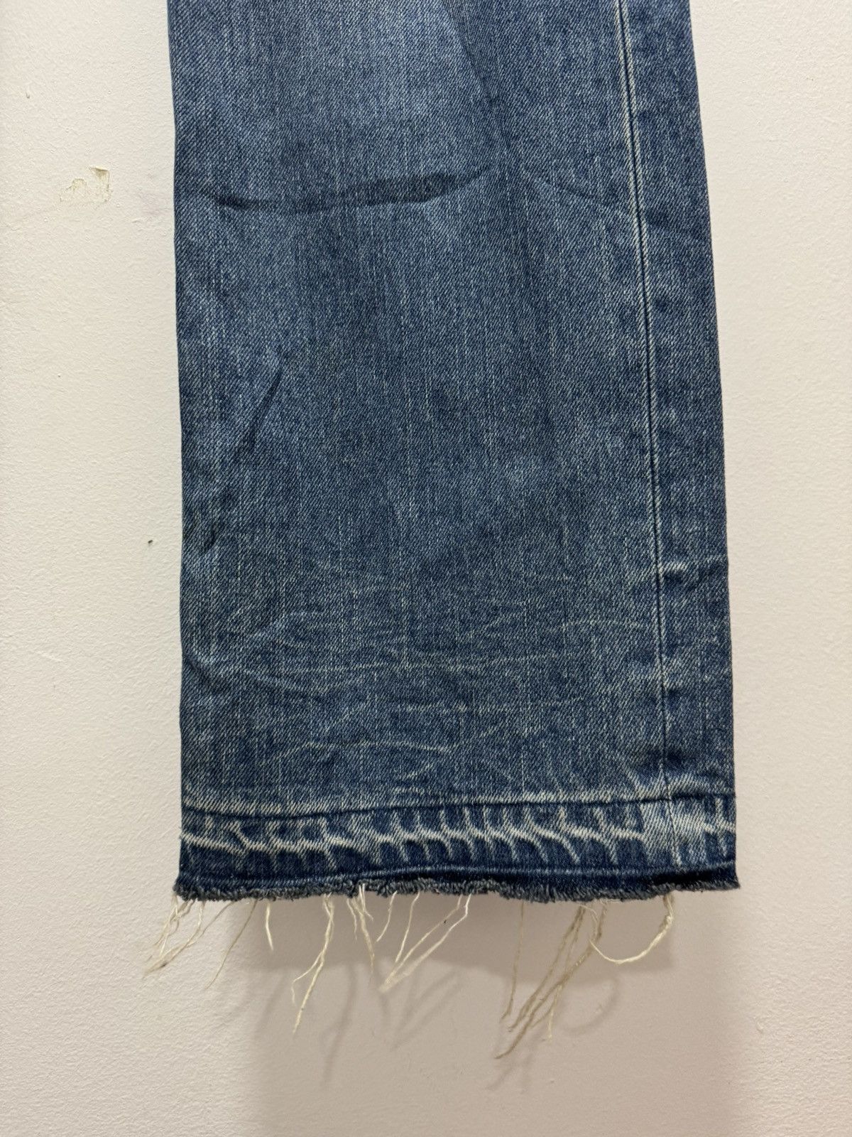 Japanese Brand JAPANESE DESIGN DOUBLE WAIST DISTRESSED DENIM JEANS Size US 34 / EU 50 - 7 Thumbnail