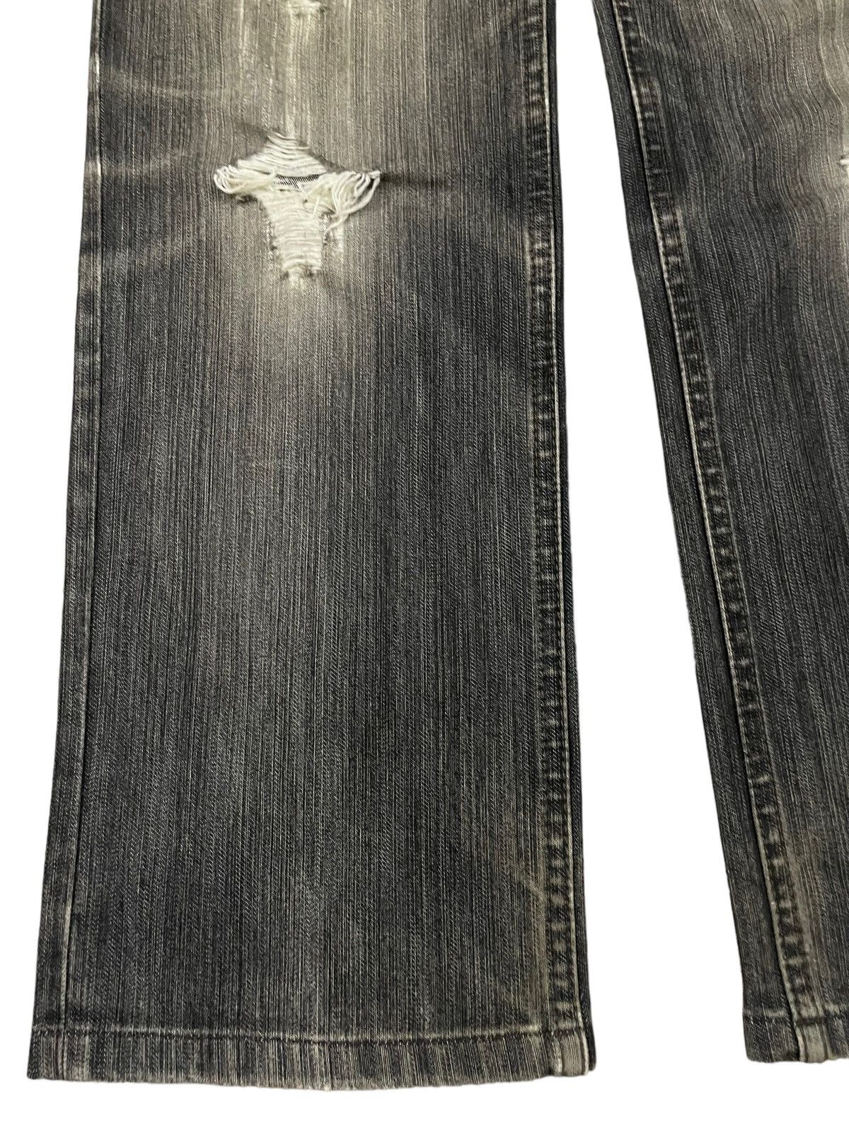JNCO Vintage Japanese Brand Faded Wash Style Distressed Jeans Size US 33 - 5 Thumbnail