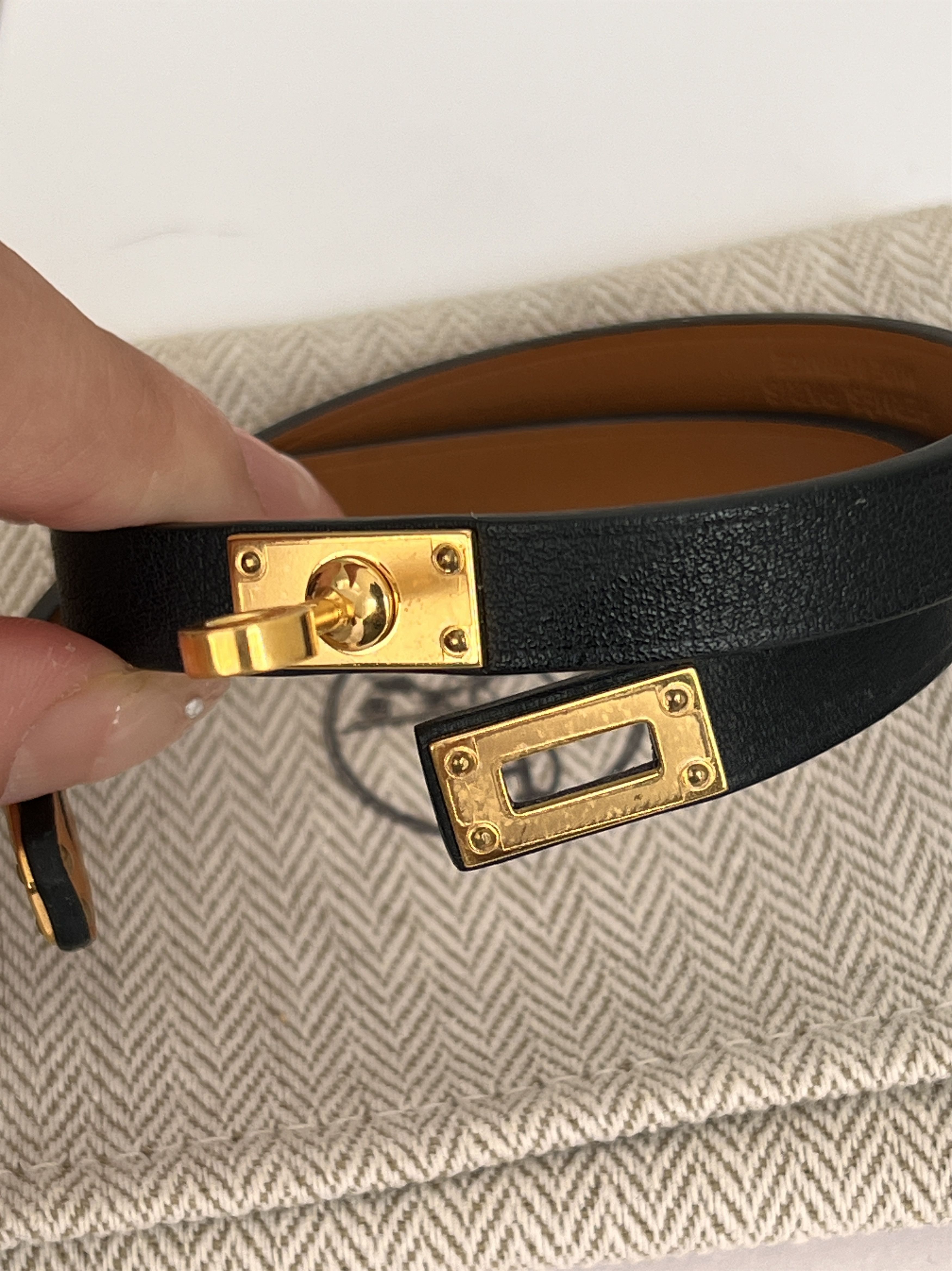 Hermes Mini Kelly Double Tour bracelet, Black Size ONE SIZE - 6 Thumbnail
