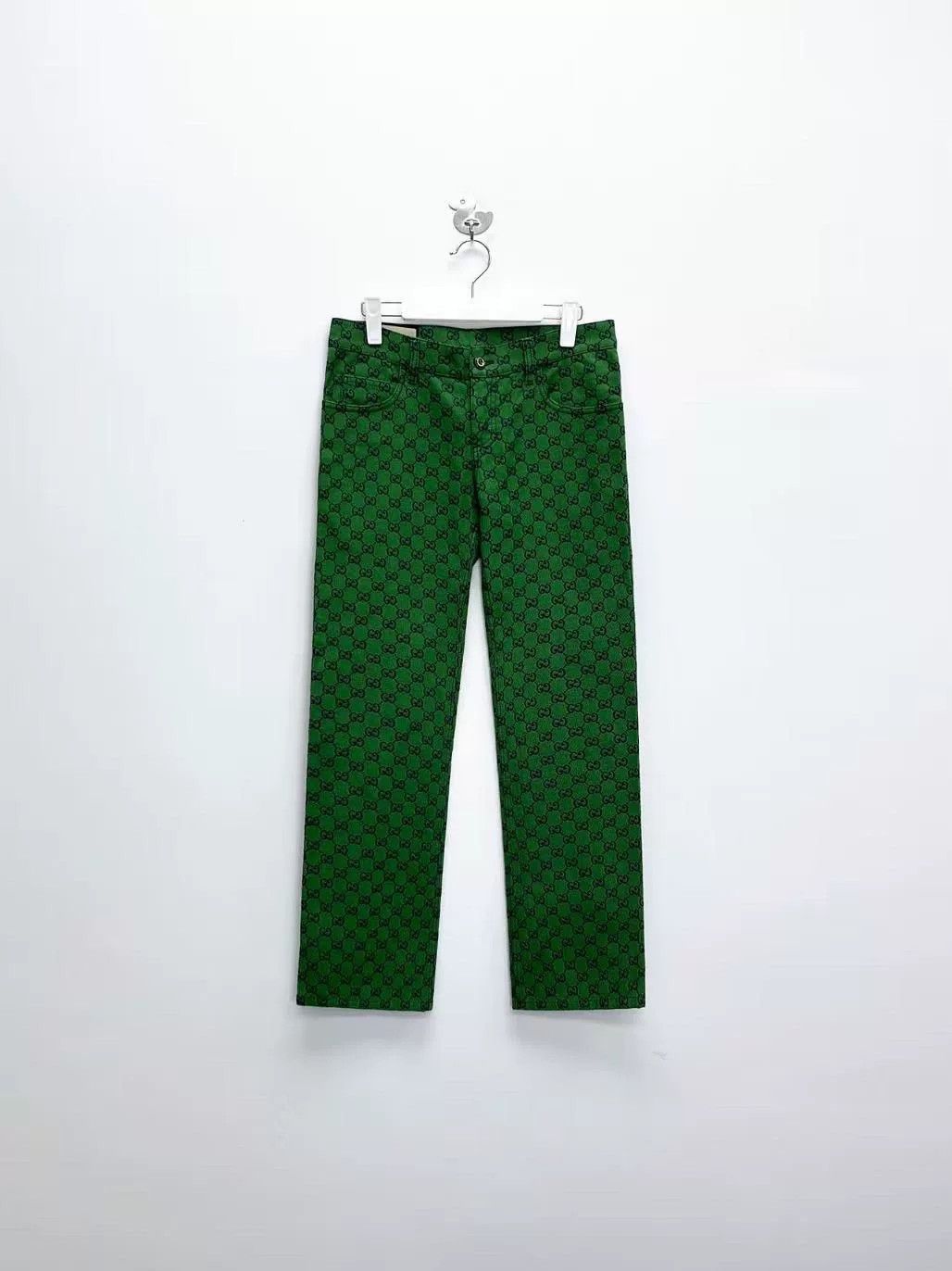 Gucci gucci double g printed denim long pants Size US 32 / EU 48 - 1 Thumbnail