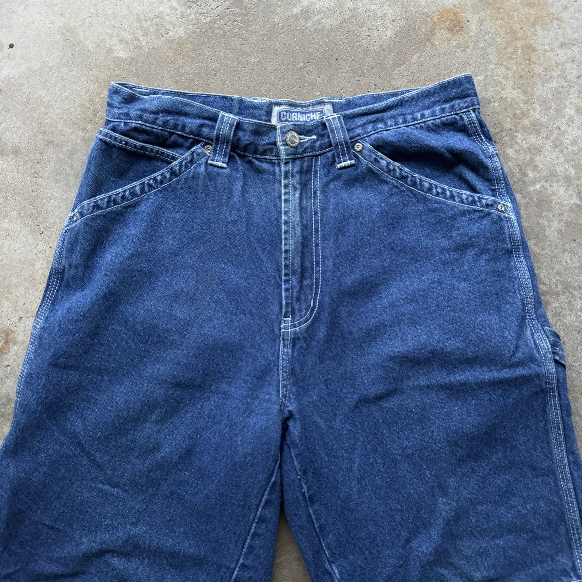 Vintage Vintage Y2K Corniche Baggy Dark Wash Skater Jean Shorts Jnco Size US 32 / EU 48 - 5 Thumbnail