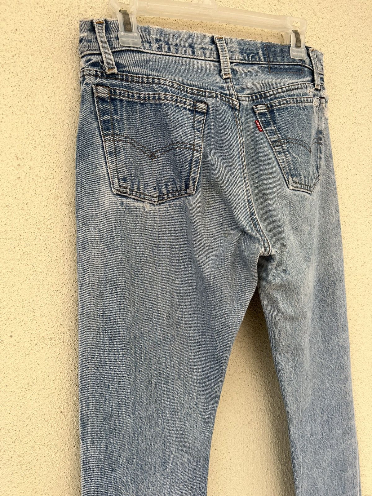 Levi's Vintage 80s Levi’s 701 Distressed Fade Denim Buttonfly Jeans Size US 29 - 16 Thumbnail