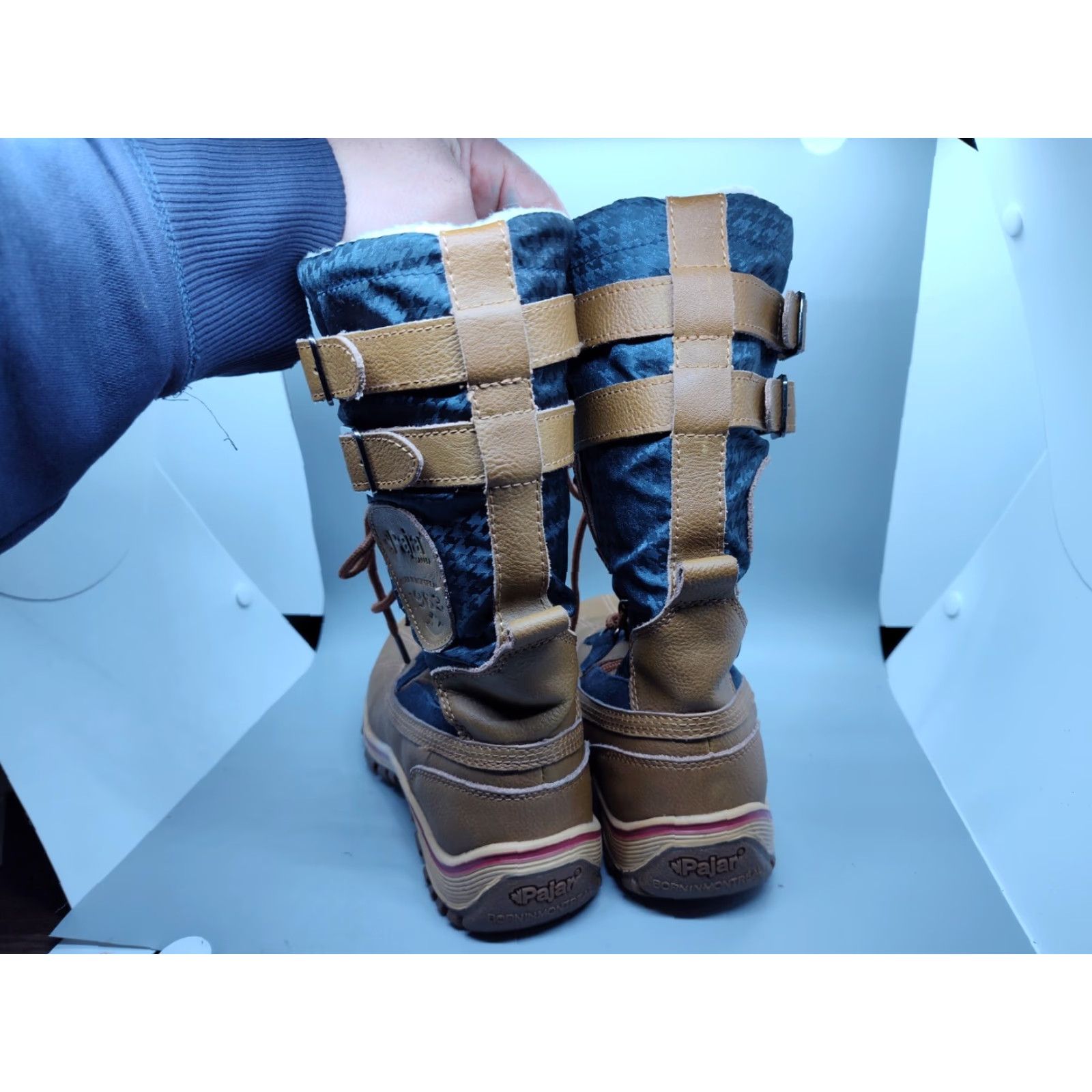 Pajar Pajar Boots Women US 6.5 Brown Leather Waterproof Winter Snow Boot Womens Size US 6.5 / IT 36.5 - 7 Thumbnail