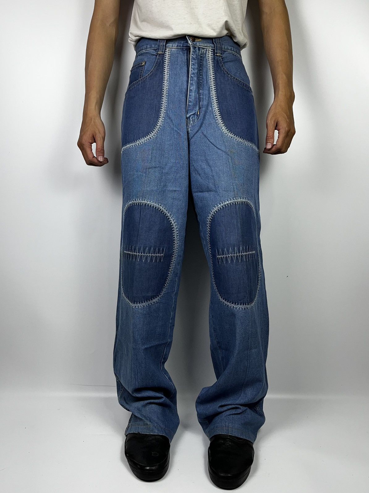 If Six Was Nine × Japanese Brand × Le Grande Bleu (L.G.B.) kapital style loose jeans pant lanpaoshyr japanese brand Size US 27 - 12 Thumbnail