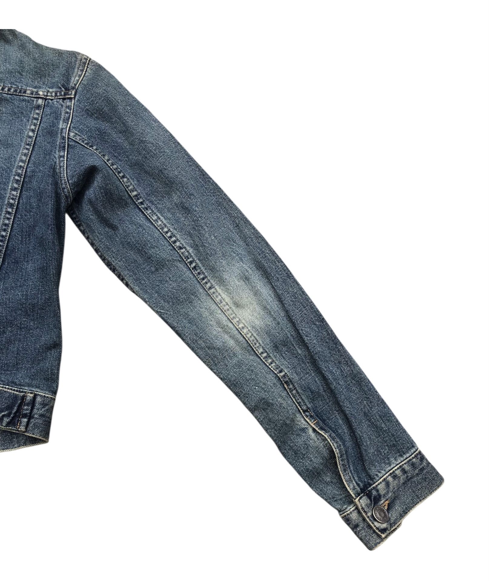 Gucci 💯Vintage GUCCI TOM FORD 00s Blue Cropped Denim Jacket Shirt Size S / US 4 / IT 40 - 9 Thumbnail