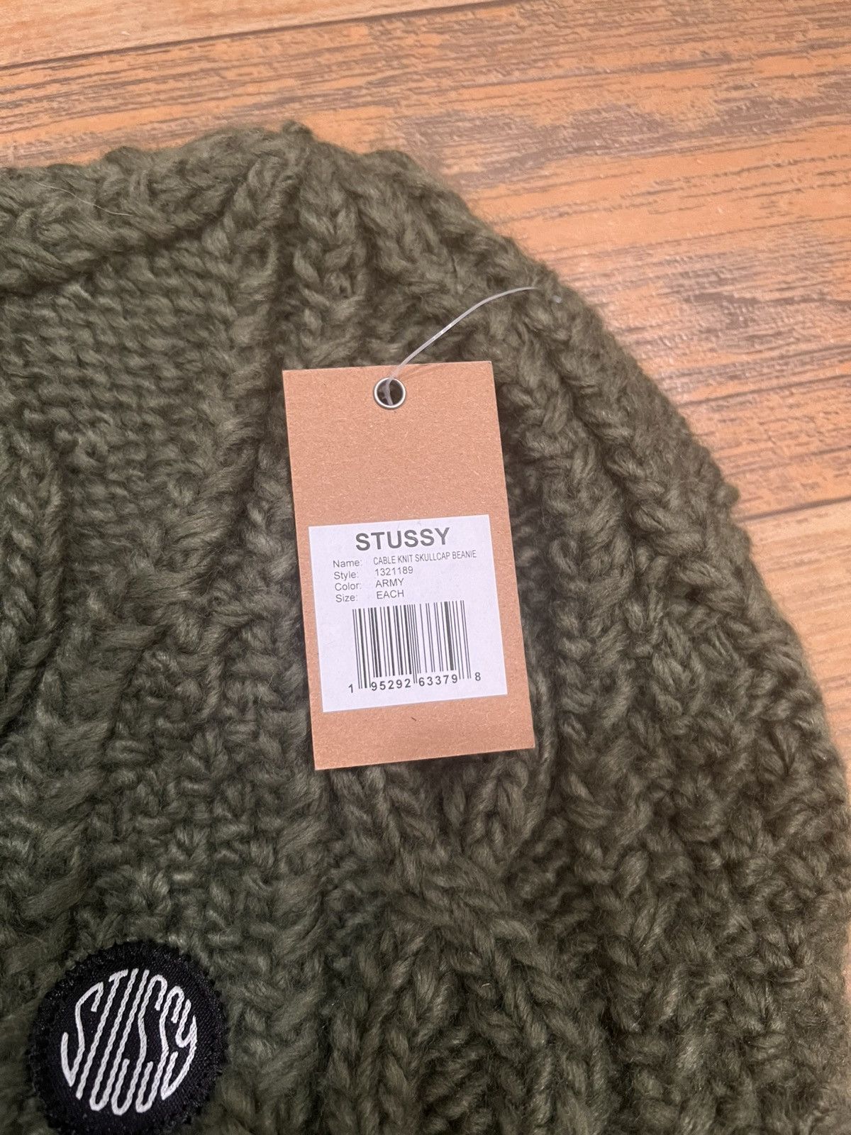 Stussy Knitted Stussy Beanie Army Green🪖 Size ONE SIZE - 2 Thumbnail