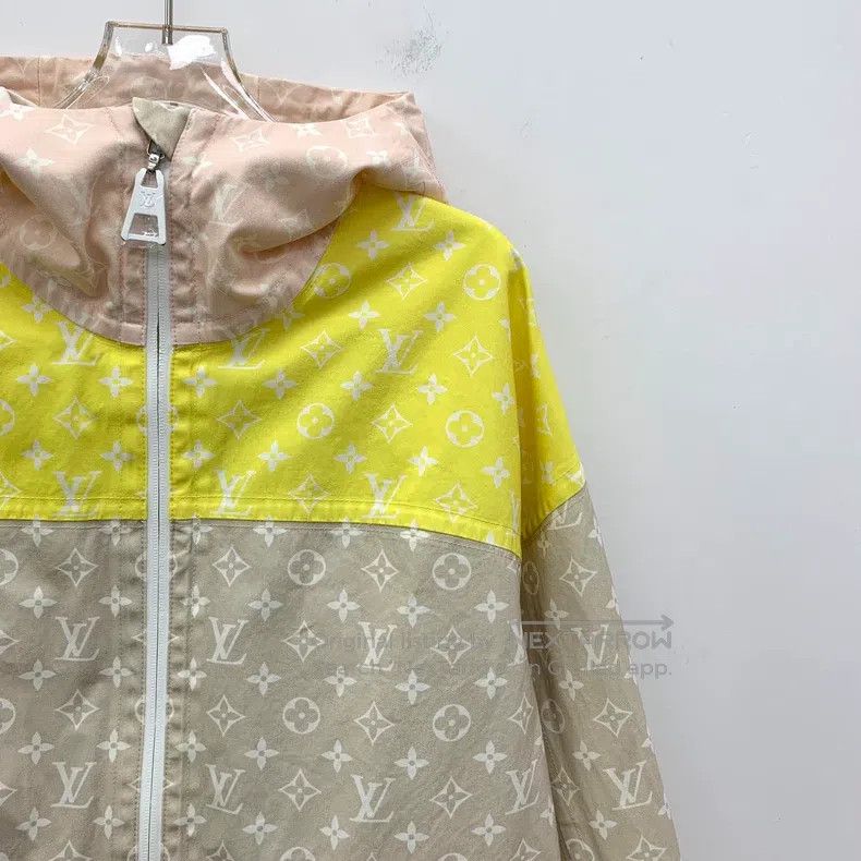 Louis Vuitton Louis Vuitton 22 color-block logo full-print cotton hooded Size XXS / US 00 / IT 34 - 3 Thumbnail