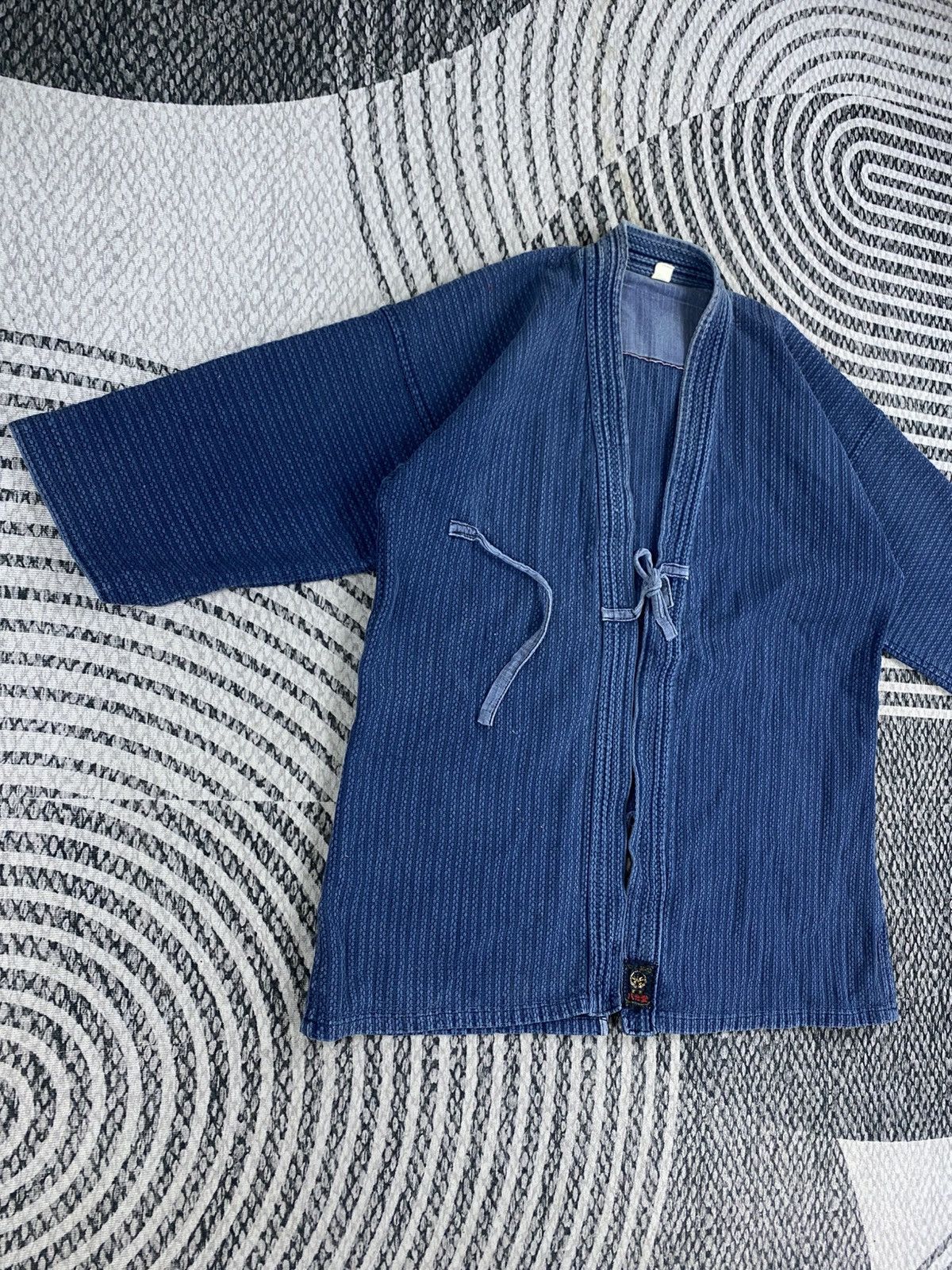 Japanese Brand Vtg Hakko Brand Indigo Blue Kimono Style Jacket Size US M / EU 48-50 / 2 - 3 Thumbnail